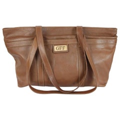 Vintage Gianfranco Ferre Brown Leather Shoulder Bag