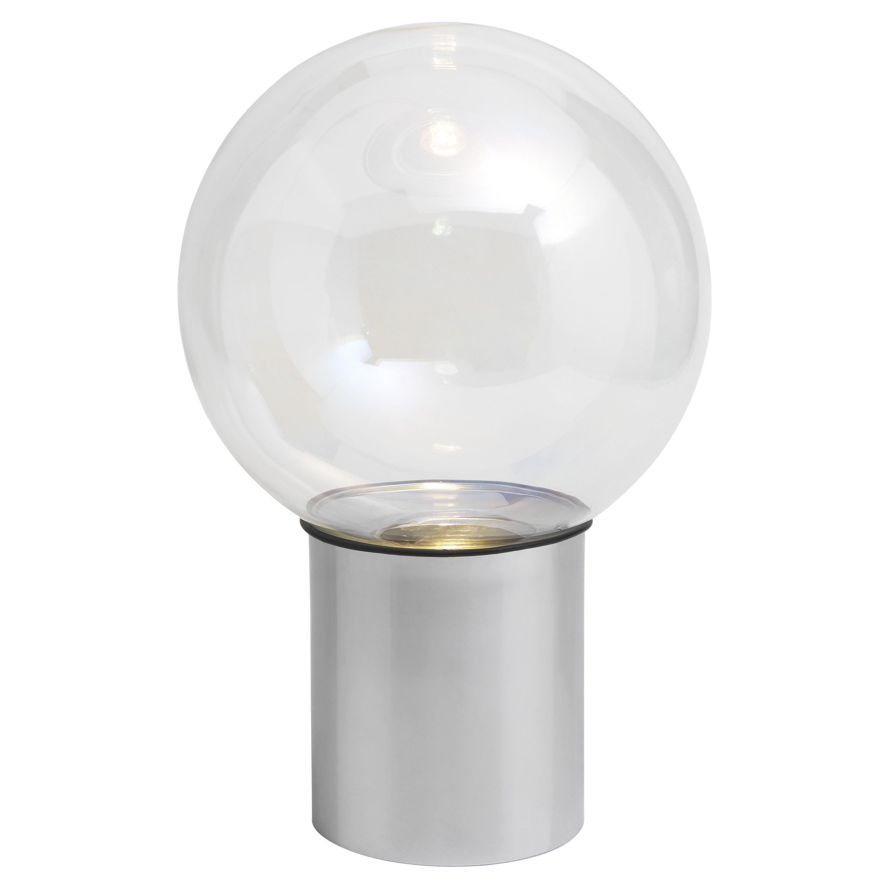 Lampe de table à ampoule du 21e siècle en métal et verre par Gianfranco Ferré Home en vente