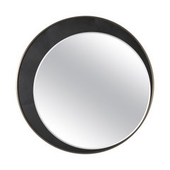 21st Century Carroll Mirror covered in Leather by Gianfranco Ferré Home