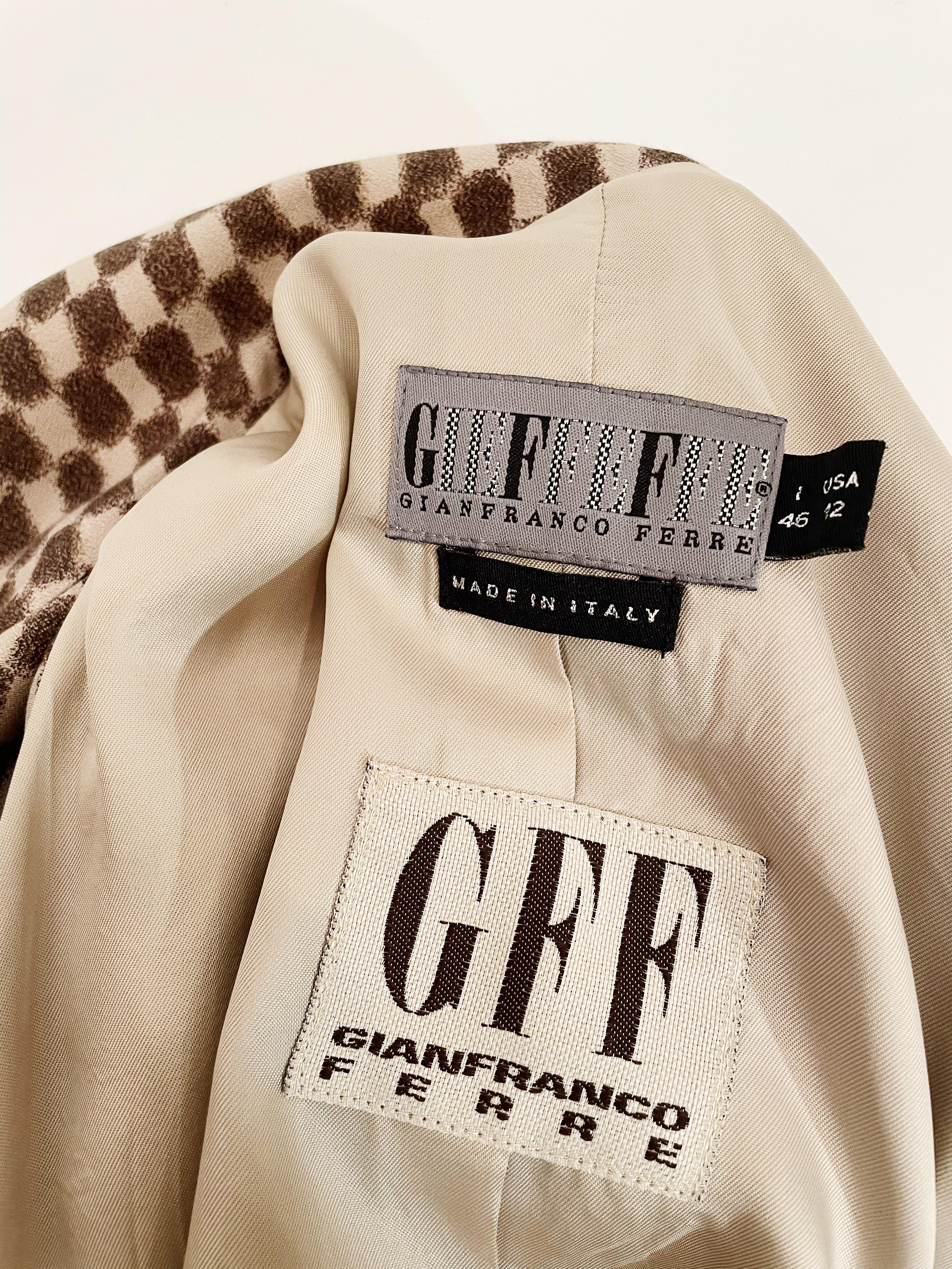 Gianfranco Ferre Checkered Vest  For Sale 2