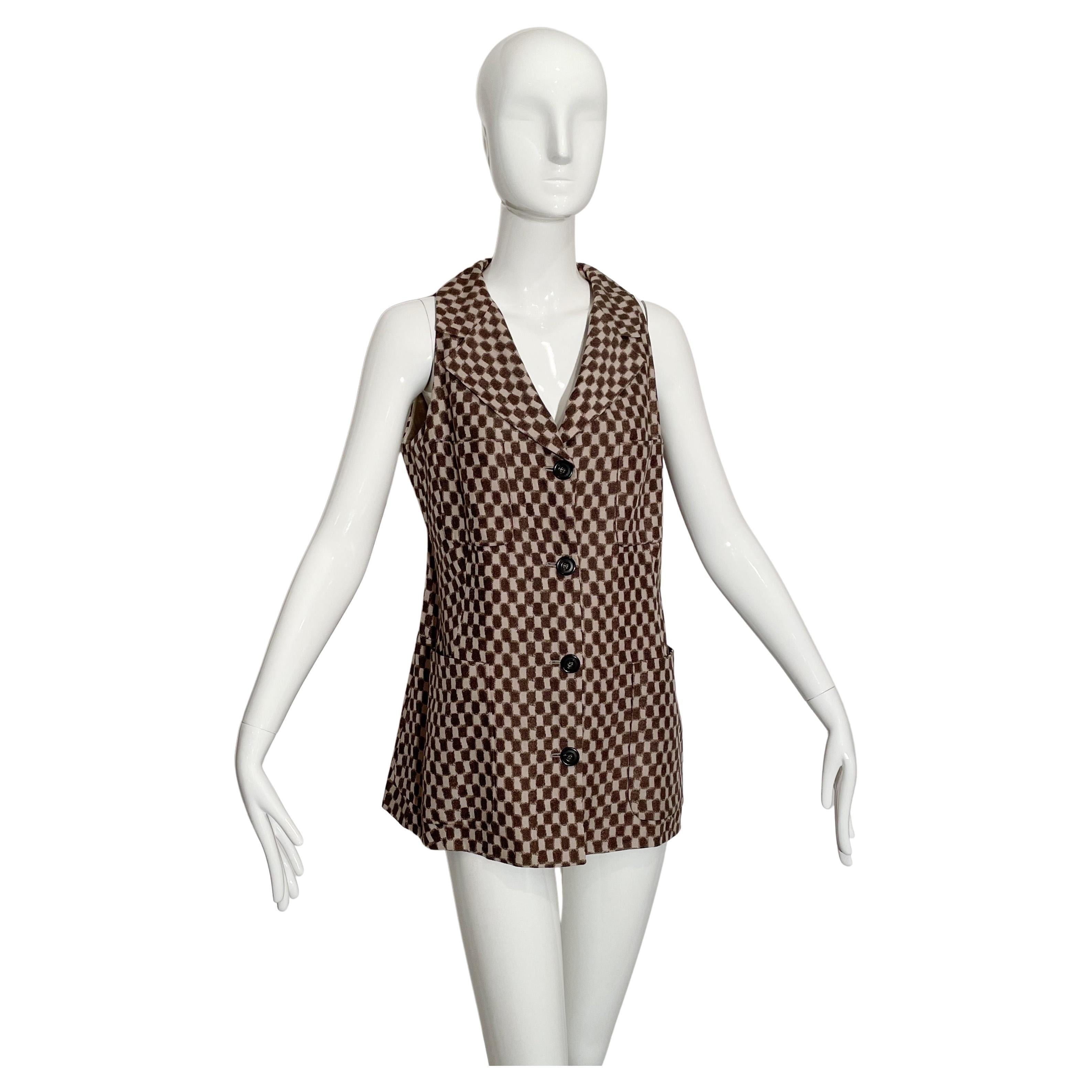 Gianfranco Ferre Checkered Vest