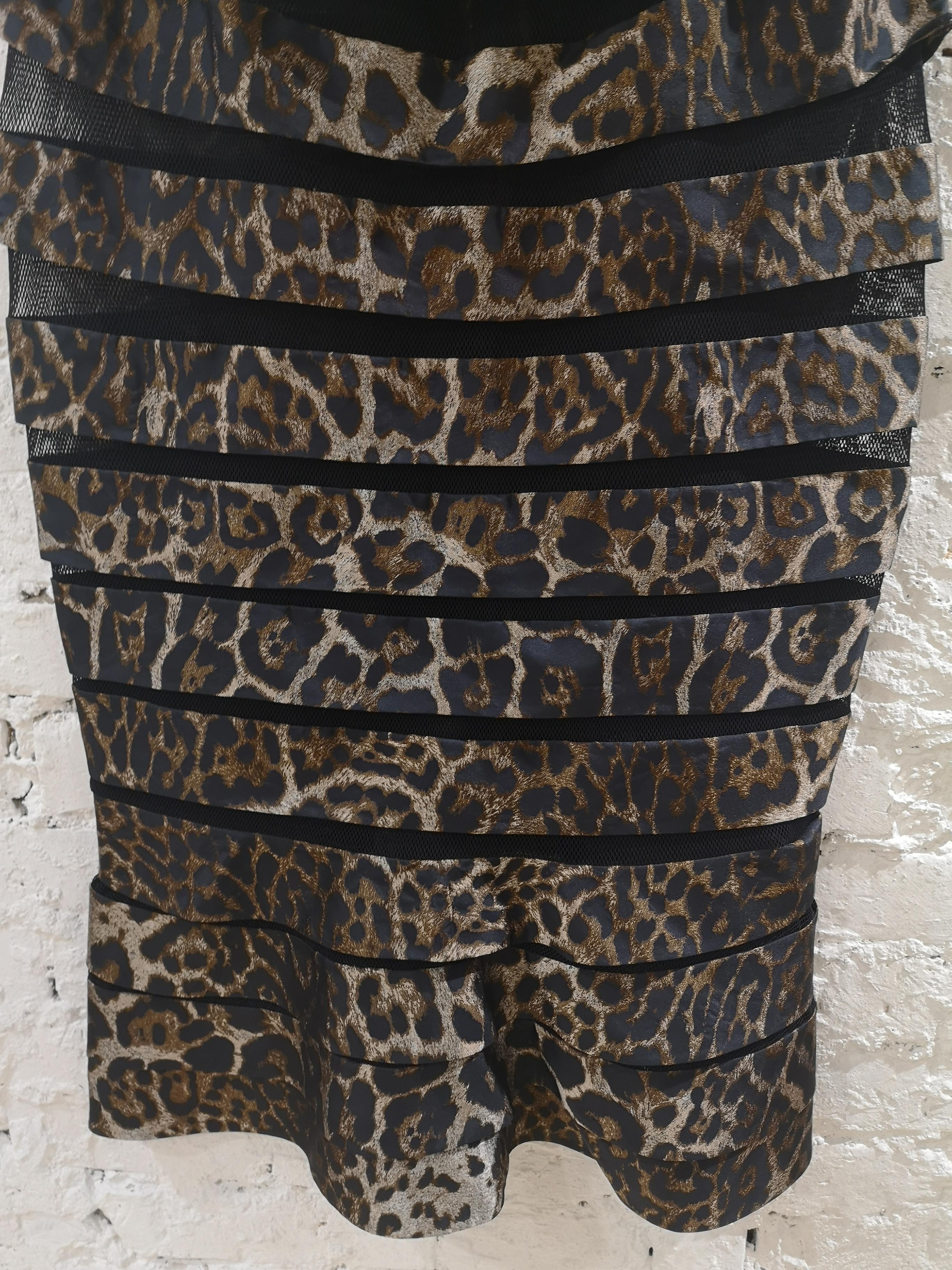 Women's Gianfranco Ferrè cheetah see through skirt