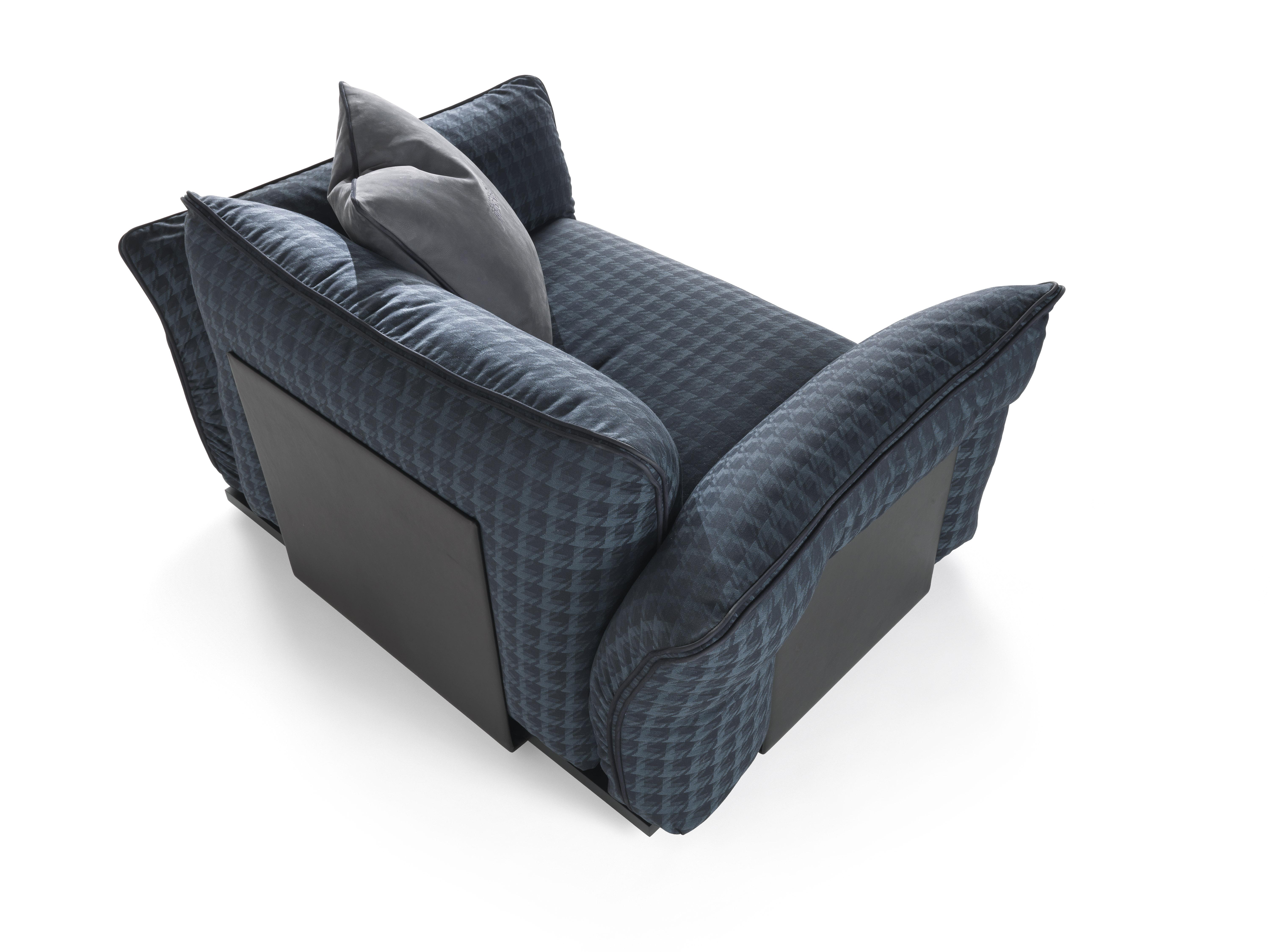 Modern 21st Century Clapton Armchair in Woven Chenille Fabric by Gianfranco Ferré Home For Sale