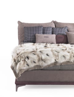 21st Century Clapton Bed in Leather by Gianfranco Ferré Home