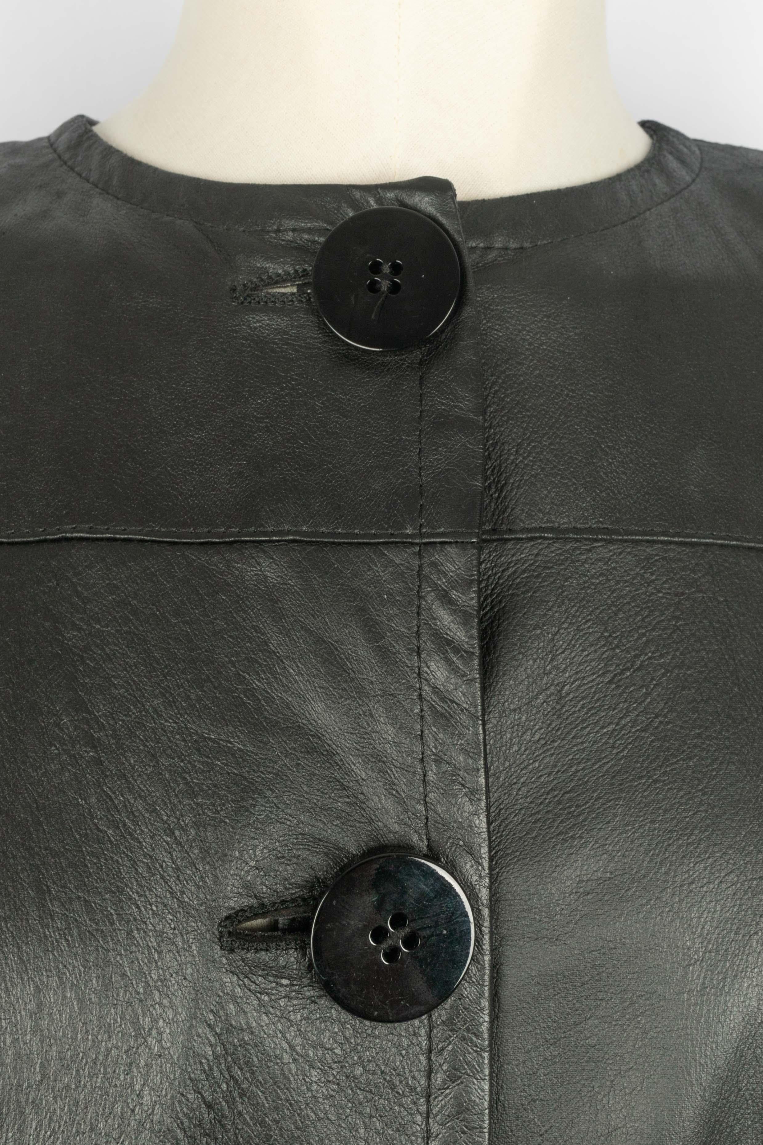 Nero Cappotto Gianfranco Ferré Estate 1988 in vendita