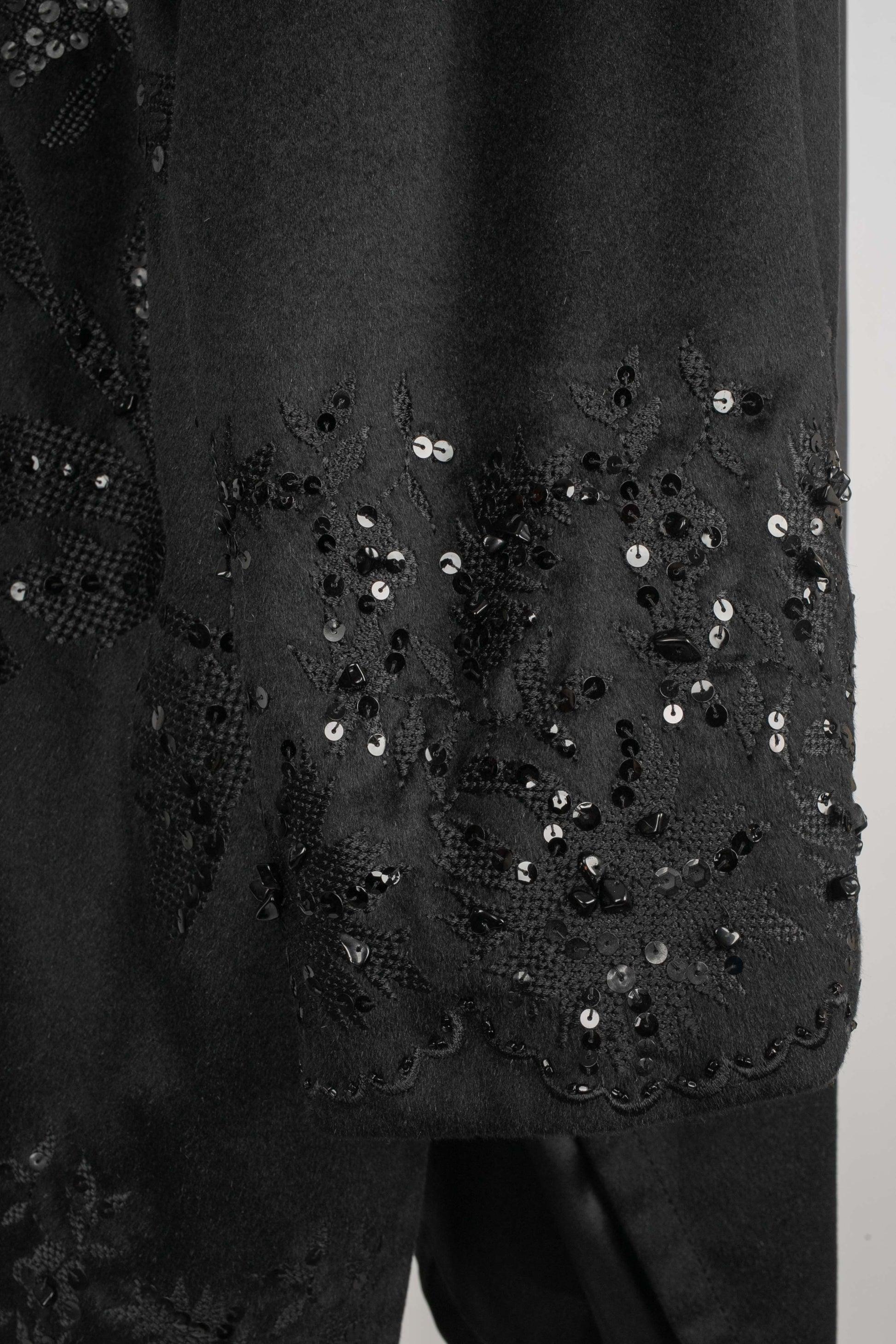 Cappotto di Gianfranco Ferré con motivi, perle e paillettes in vendita 4