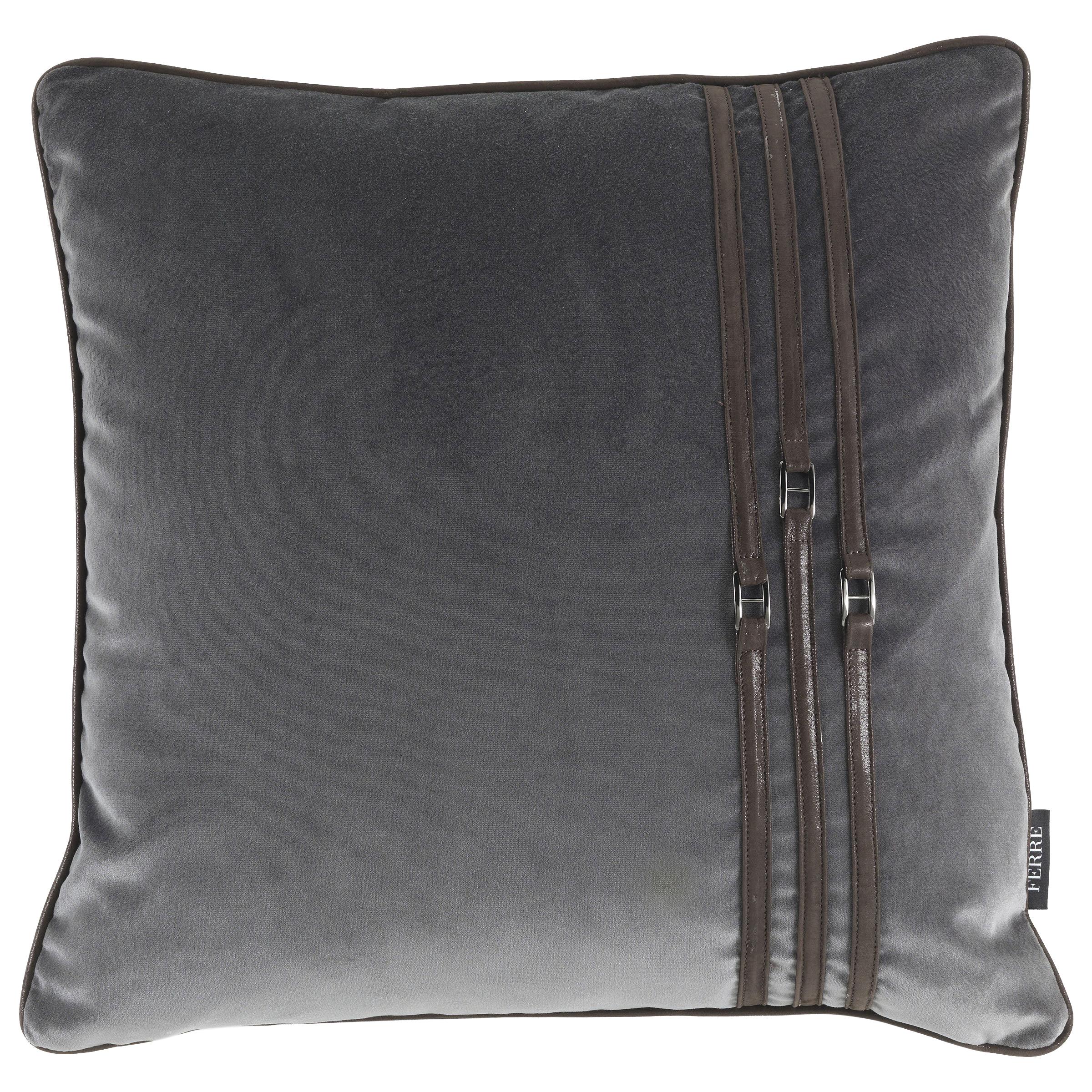 21st Century Coney Cushion in Fabric and Leather by Gianfranco Ferré Home