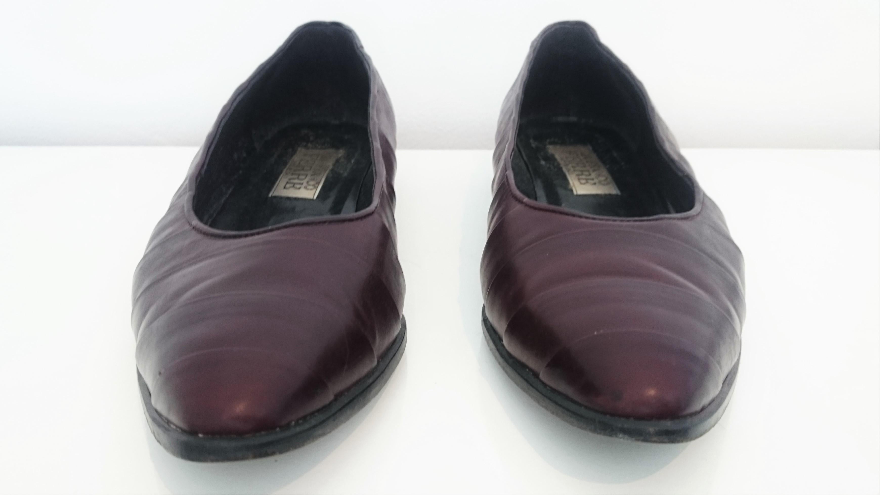 Precious and well worked Gianfranco Ferré Dark Brown Leather Ballet Flats. 
They're in great conditions. You can notice some wear on the outer sole but the rest of the shoes are in perfect condition. 
They have been made by hand with a complex