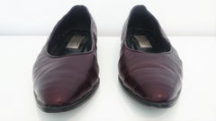 Gianfranco Ferré Dark Brown Leather Ballet Flats. Size 39.5