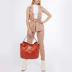 Hobo Gianfranco Ferre en cuir orange foncé