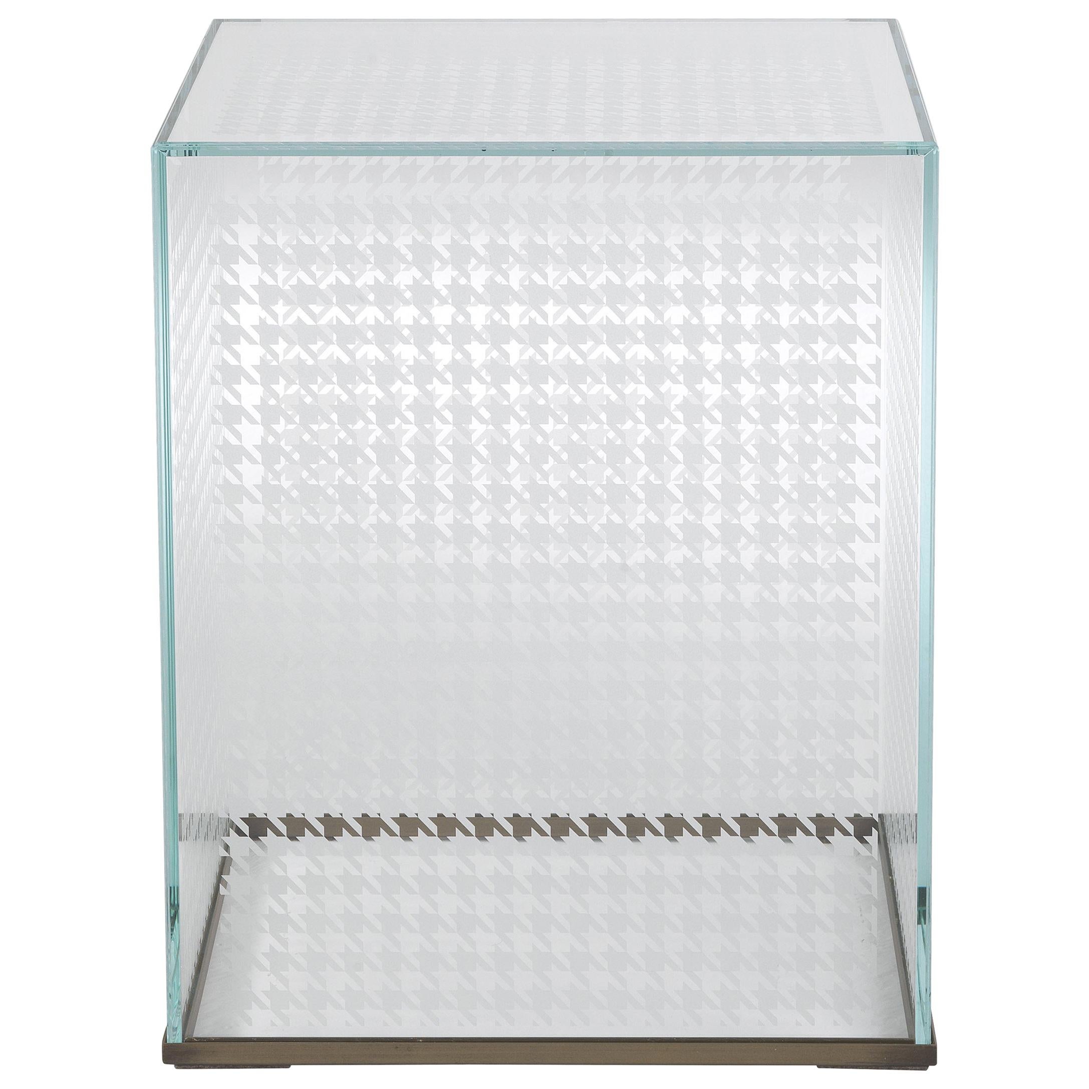 21st Century Echo Park Side Table in Glass by Gianfranco Ferré Home