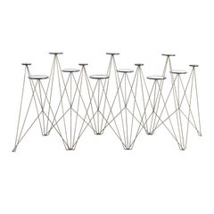 Gianfranco Ferré Home Eiffel Console in Metal with Bronzed Finishing 