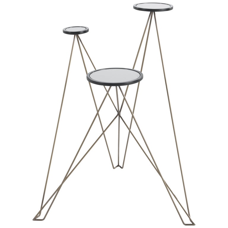 21st Century Effiel Side Table in Metal and Wood by Gianfranco Ferré Home  For Sale at 1stDibs