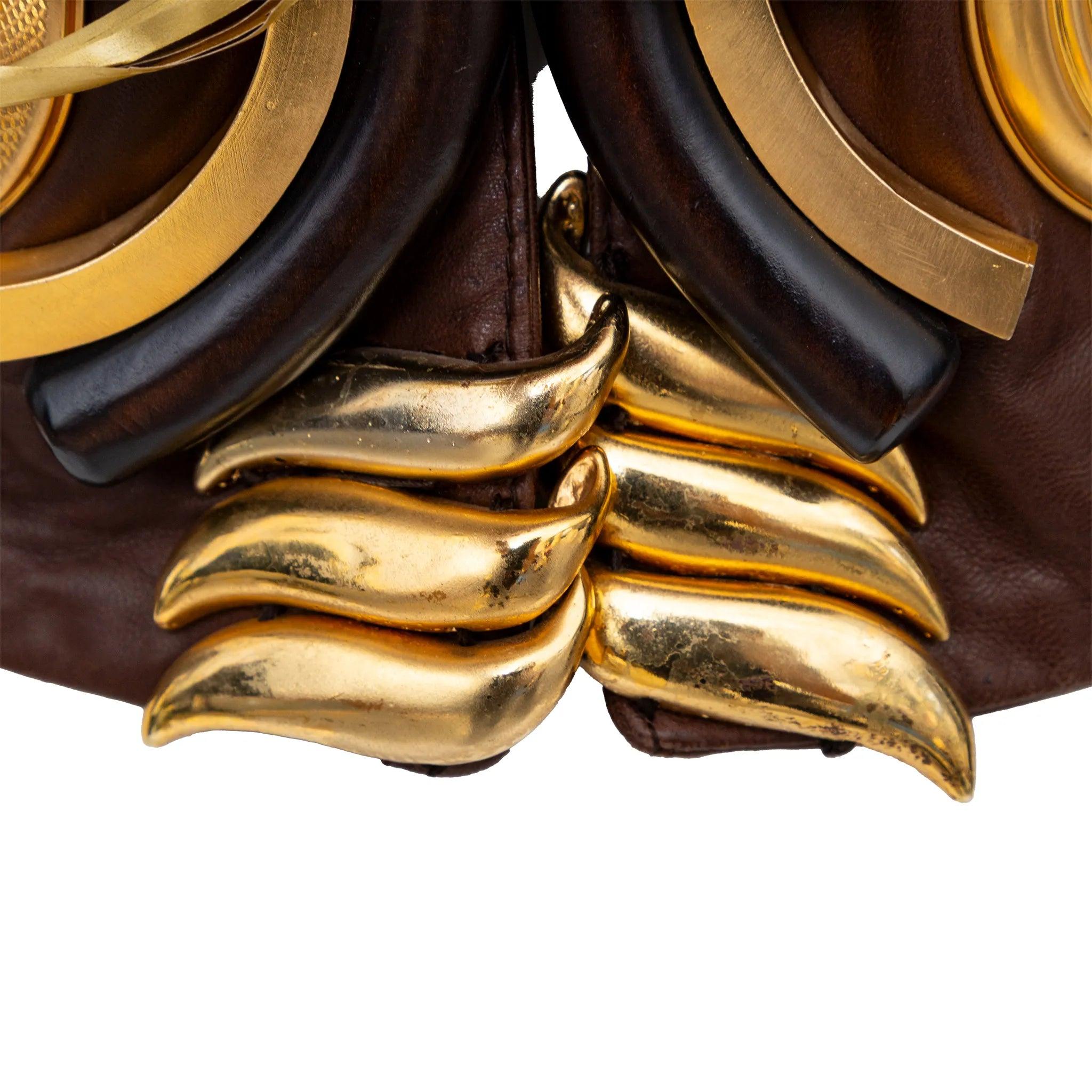 Gianfranco Ferré Verschönerte Lederjacke - 90er Jahre im Angebot 1