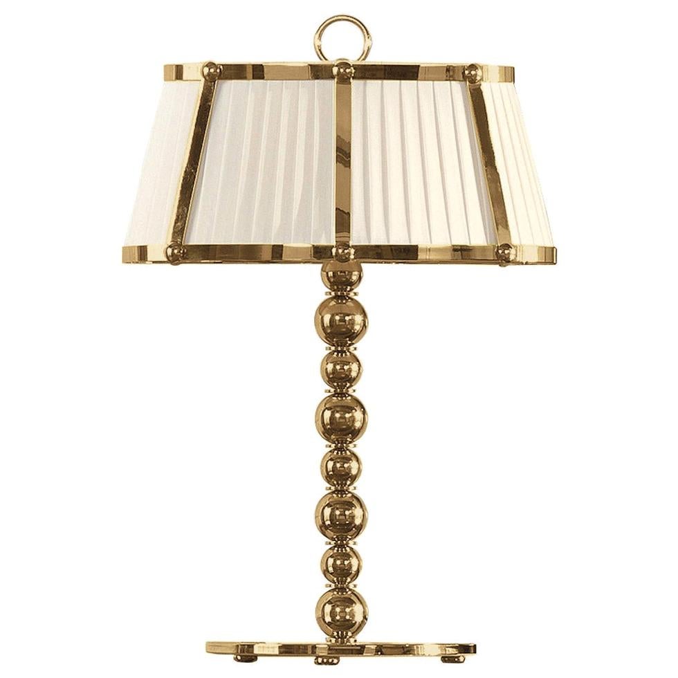 Twin Table Lamp in Antique Brass or Nickel Finish For Sale at 1stDibs