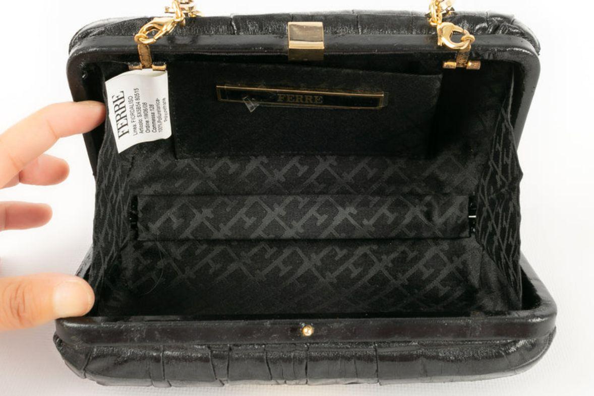 Gianfranco Ferré Evening Leather Bag Clutch For Sale 5