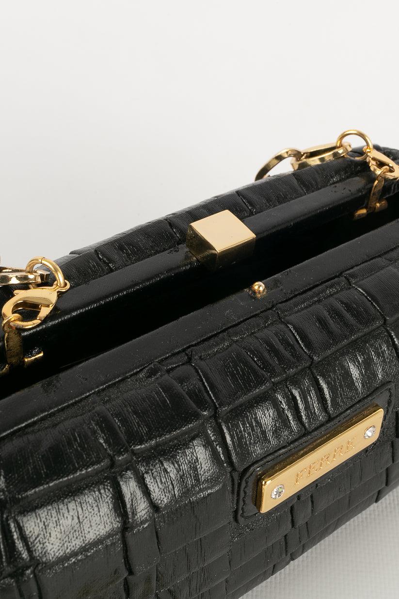 Gianfranco Ferré Evening Leather Bag Clutch For Sale 3