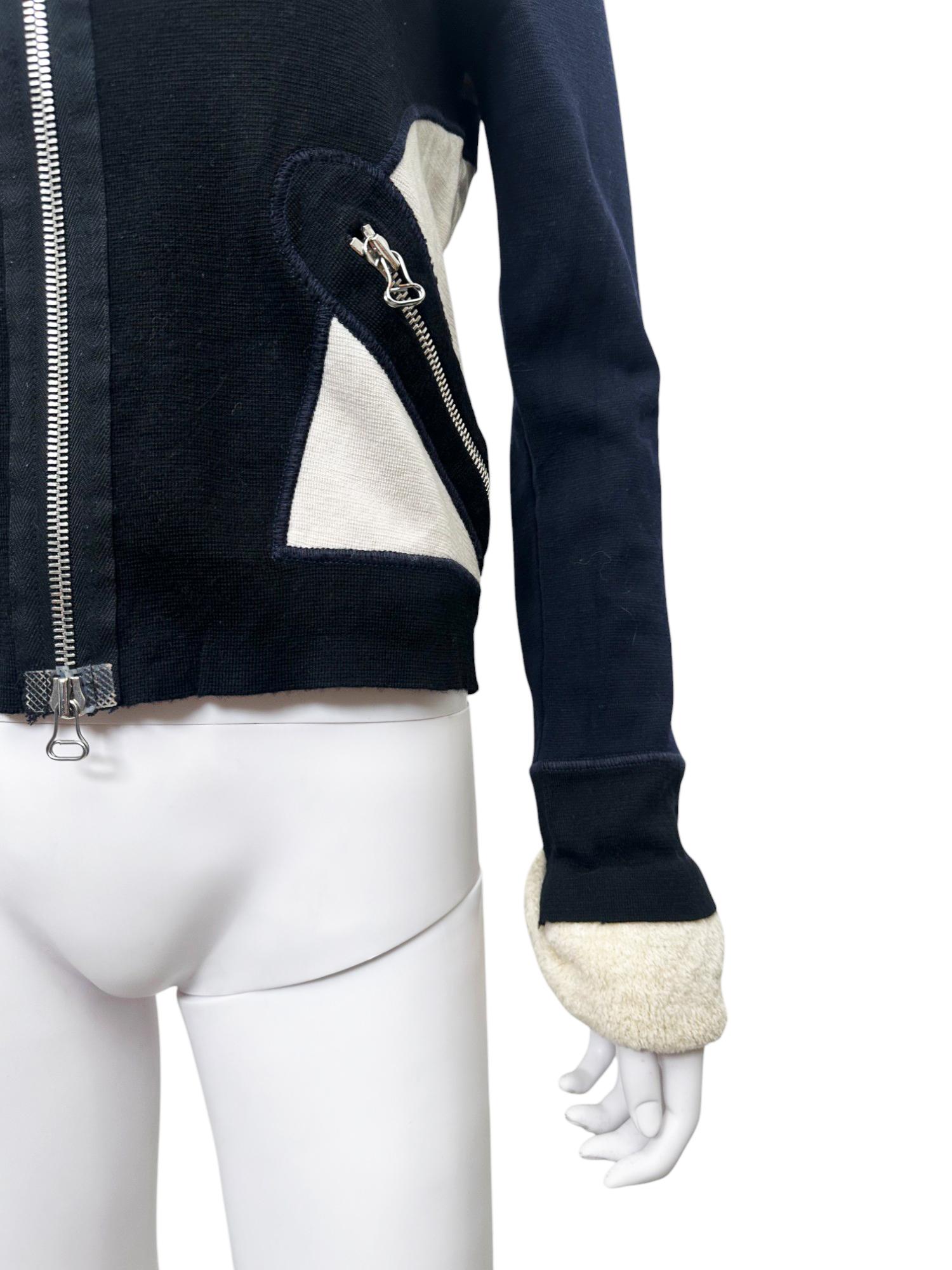 Gianfranco Ferré F/W 2004 - Pull en laine et mohair zippé en vente 2