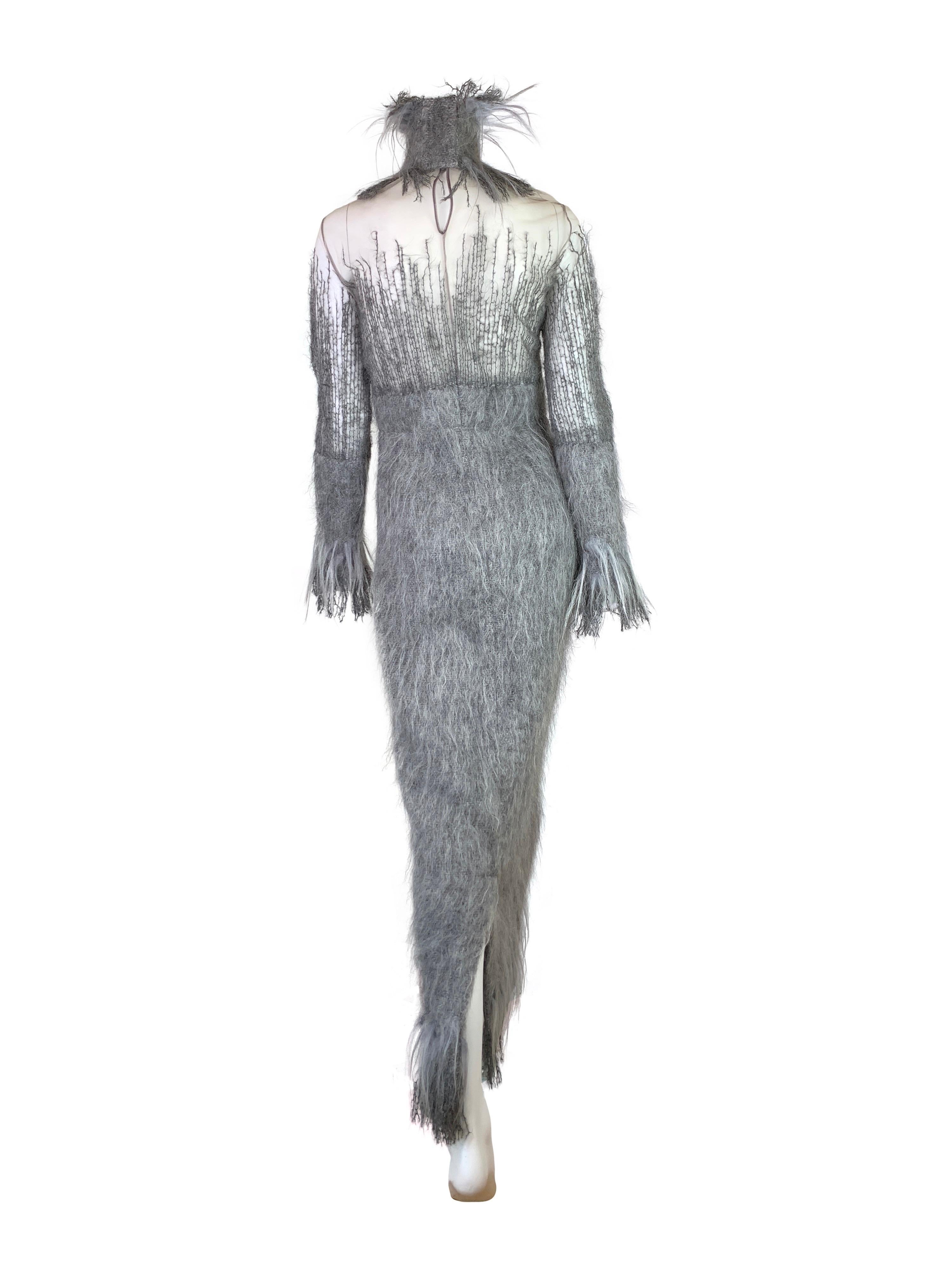 Gianfranco Ferré Fall 1999 RTW Mohair Gown In New Condition In Prague, CZ