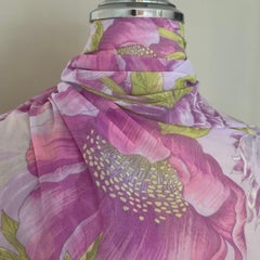 Gianfranco Ferré 1990s Women's Floral Scarf, Good Condition, Italy