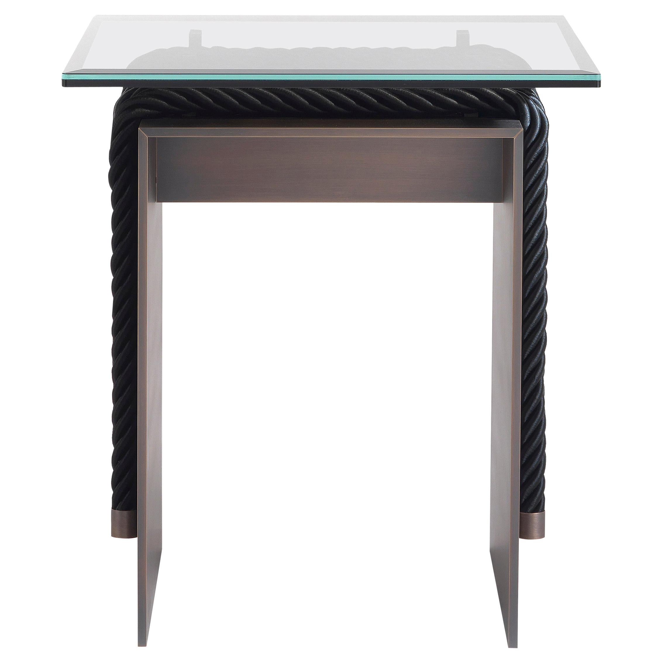glasgow metal end table