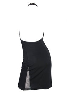 Halterkleid mit Mesh-Schlitzen von Gianfranco Ferre