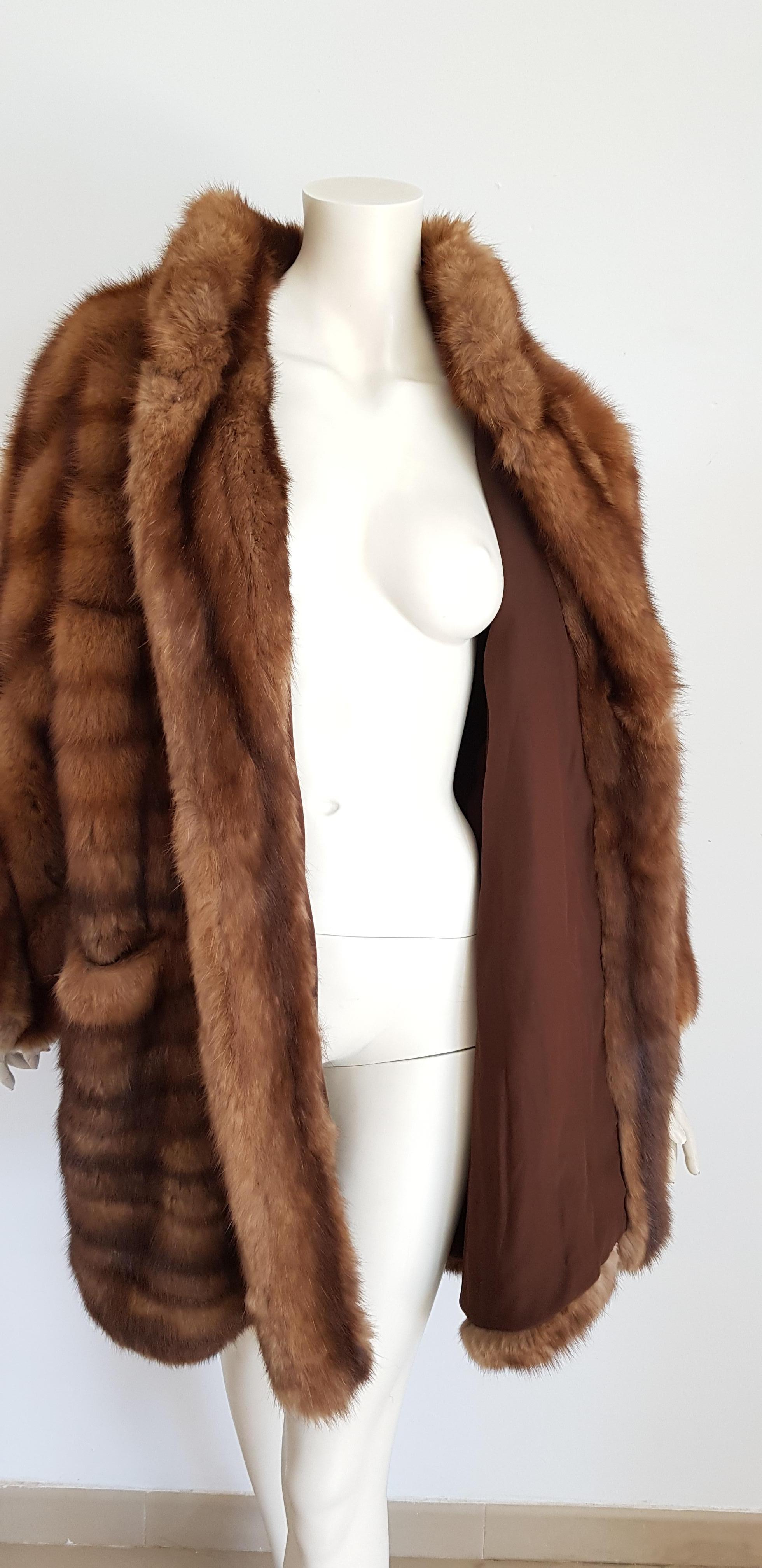 Gianfranco FERRÉ Haute Couture Wild Russian Barguzinsky Sable Fur Coat For Sale 5