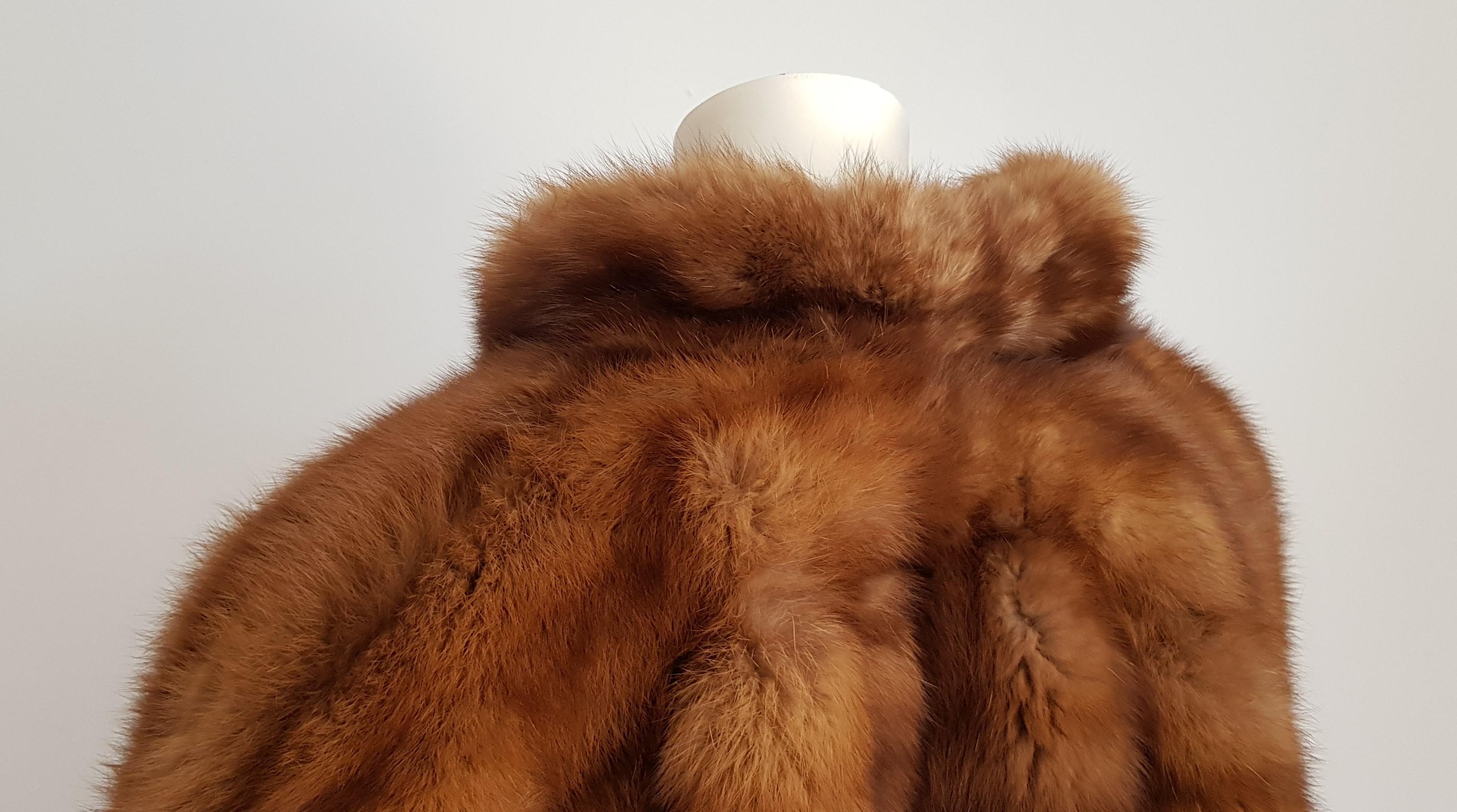 Gianfranco FERRÉ Haute Couture Wild Russian Barguzinsky Sable Fur Coat For Sale 8
