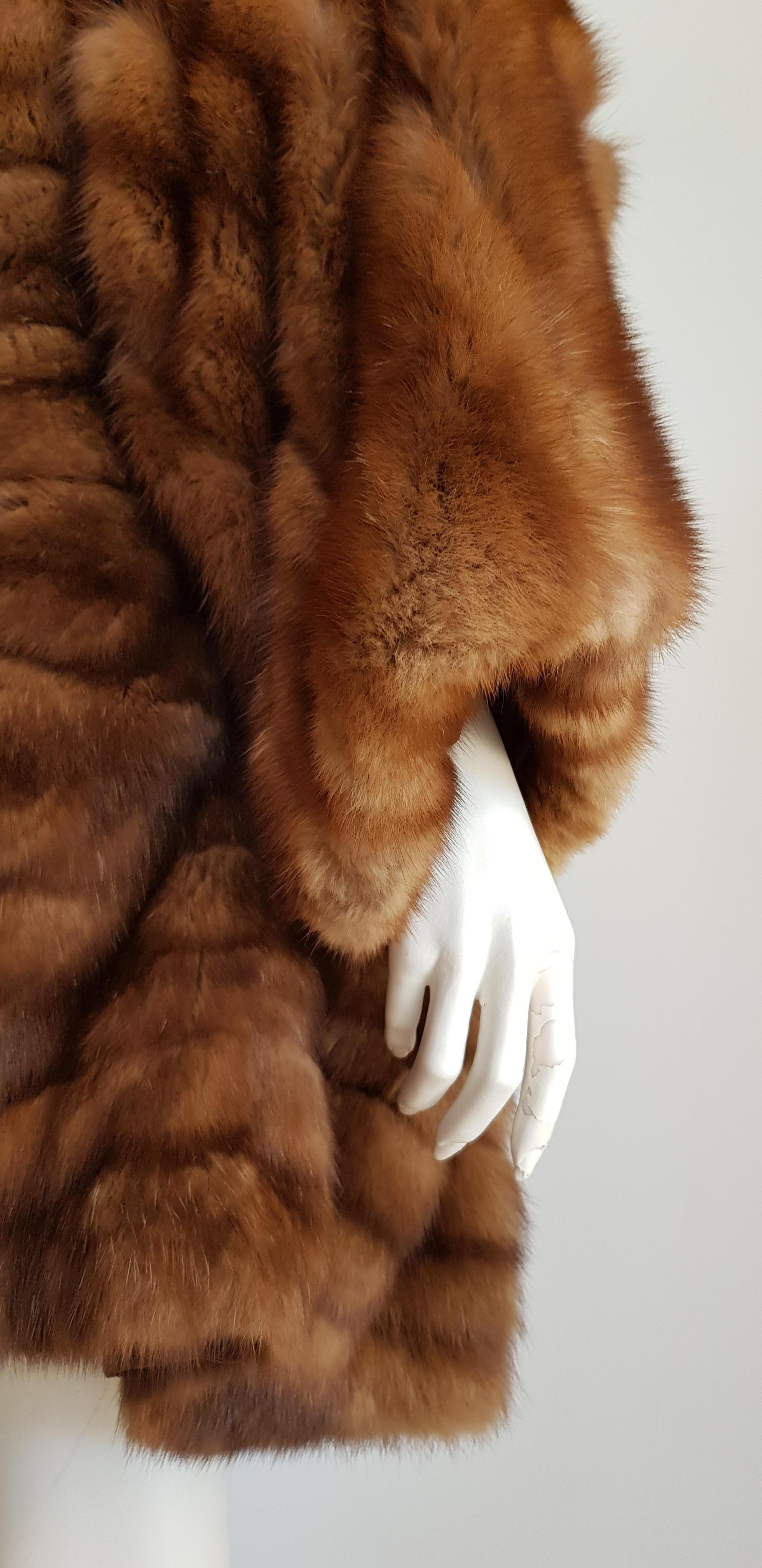 Gianfranco FERRÉ Haute Couture Wild Russian Barguzinsky Sable Fur Coat For Sale 9