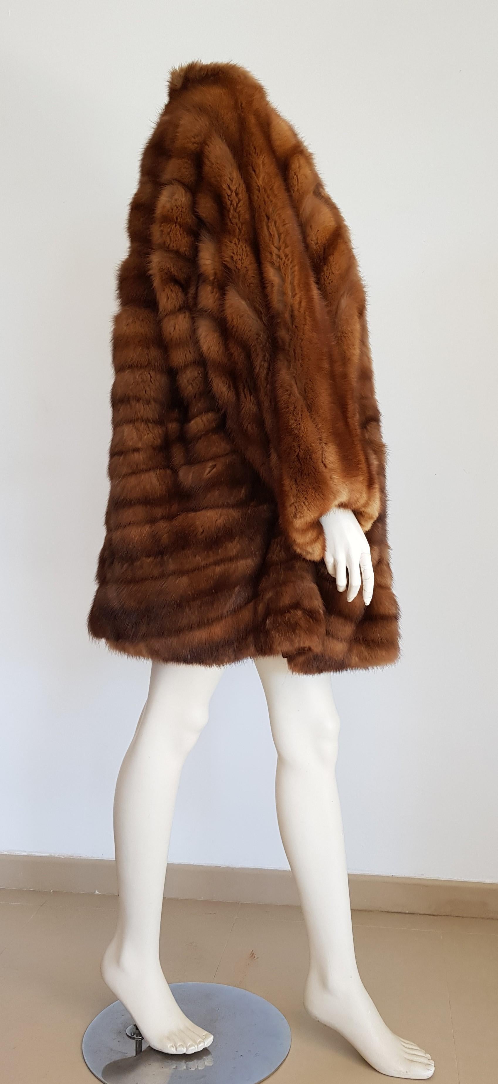 Gianfranco FERRÉ Haute Couture Wild Russian Barguzinsky Sable Fur Coat For Sale 10