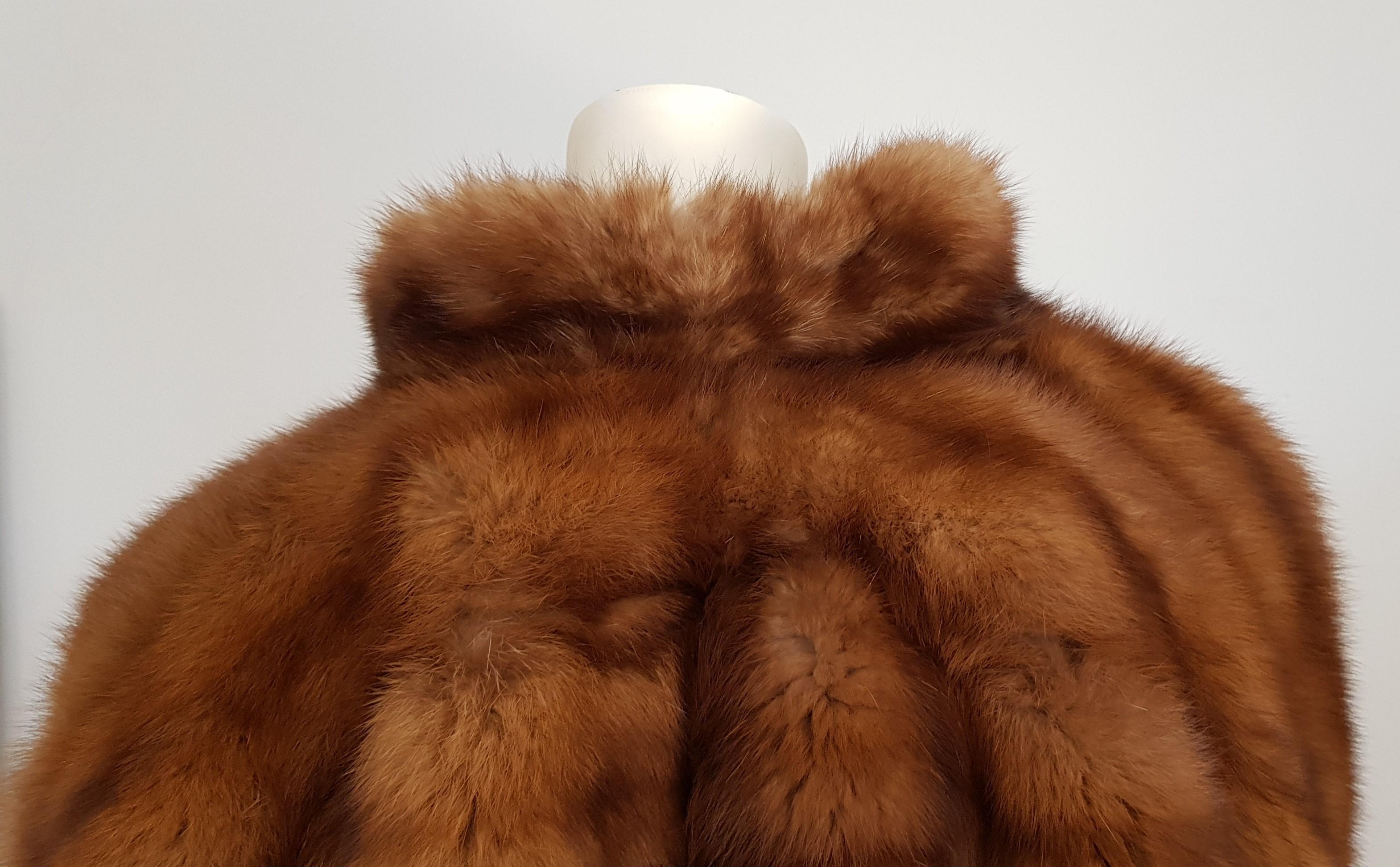 Gianfranco FERRÉ Haute Couture Wild Russian Barguzinsky Sable Fur Coat For Sale 13