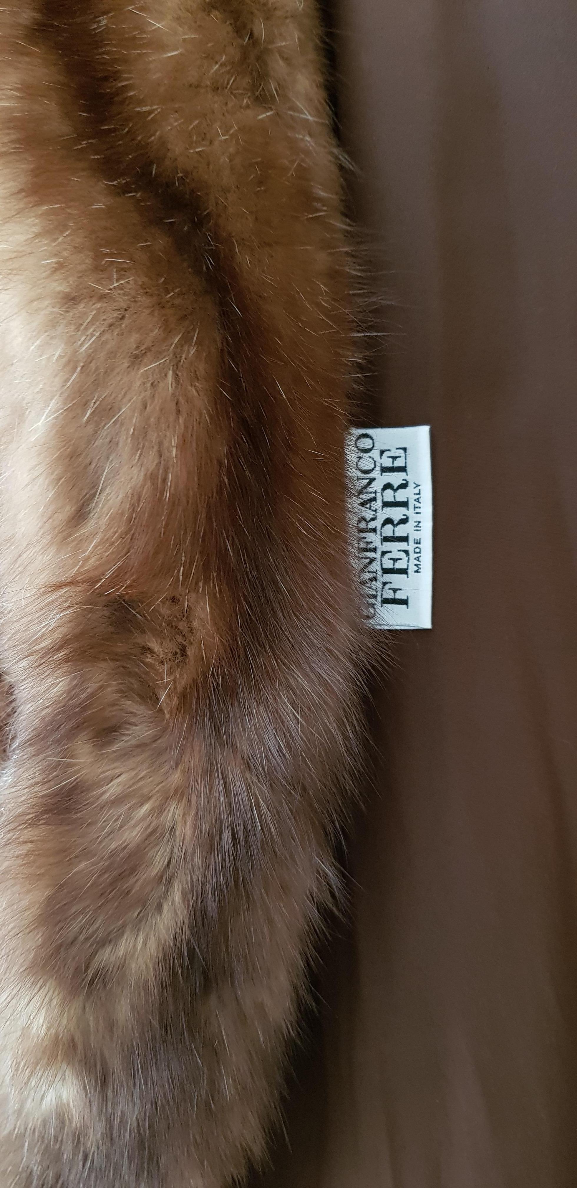 Gianfranco FERRÉ Haute Couture Wild Russian Barguzinsky Sable Fur Coat For Sale 14