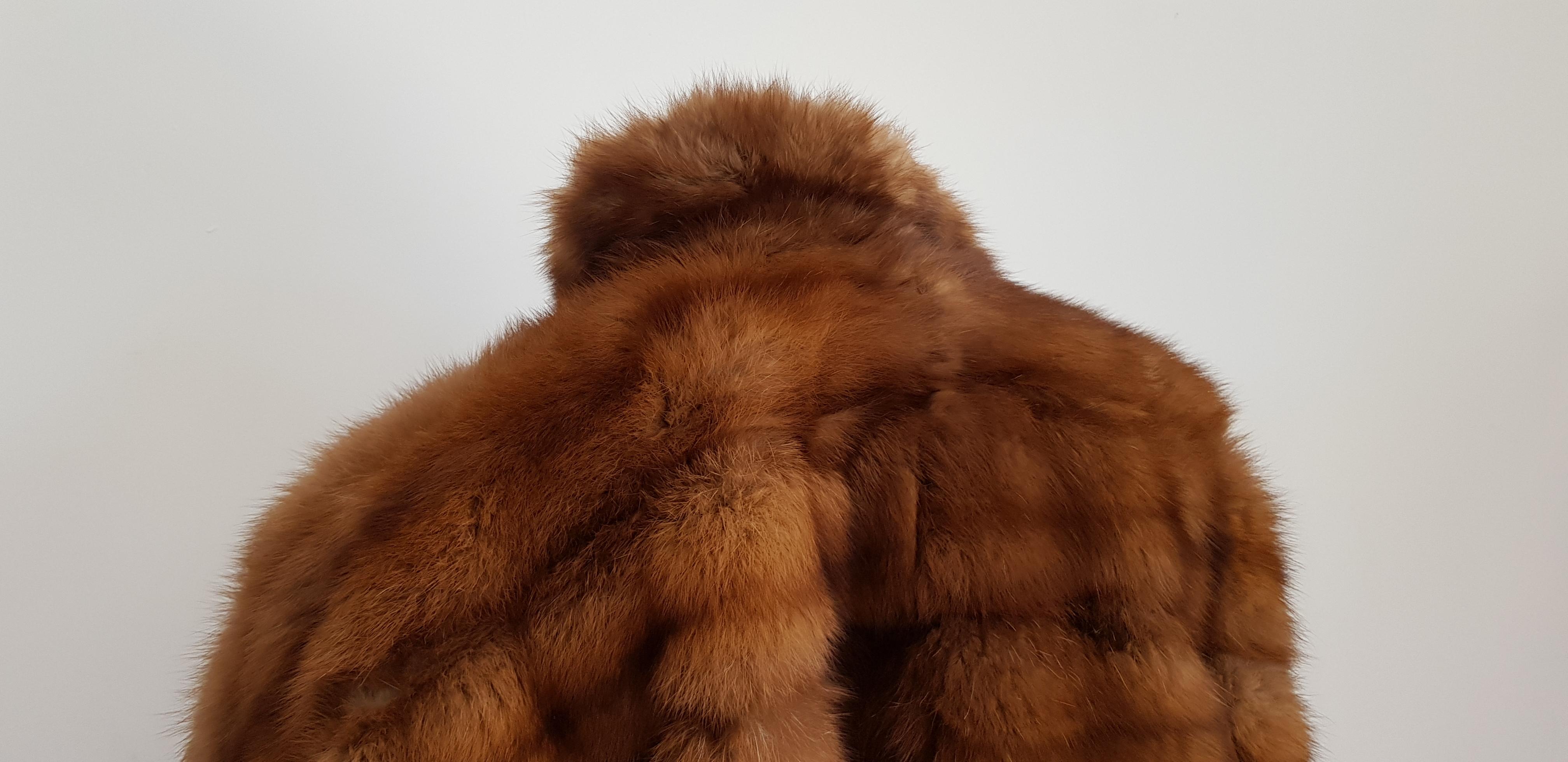 Gianfranco FERRÉ Haute Couture Wild Russian Barguzinsky Sable Fur Coat In Excellent Condition For Sale In Somo (Santander), ES