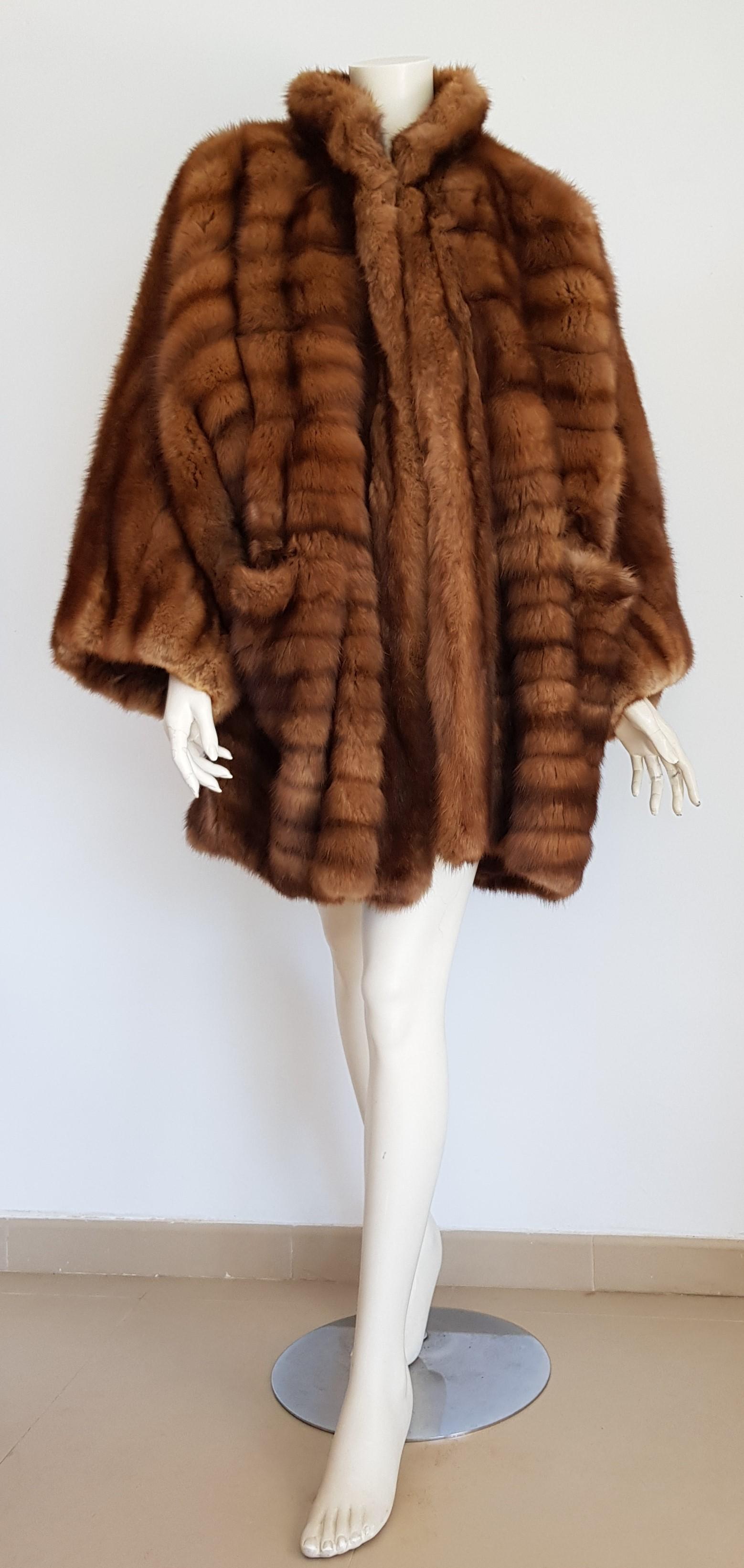 Women's Gianfranco FERRÉ Haute Couture Wild Russian Barguzinsky Sable Fur Coat For Sale