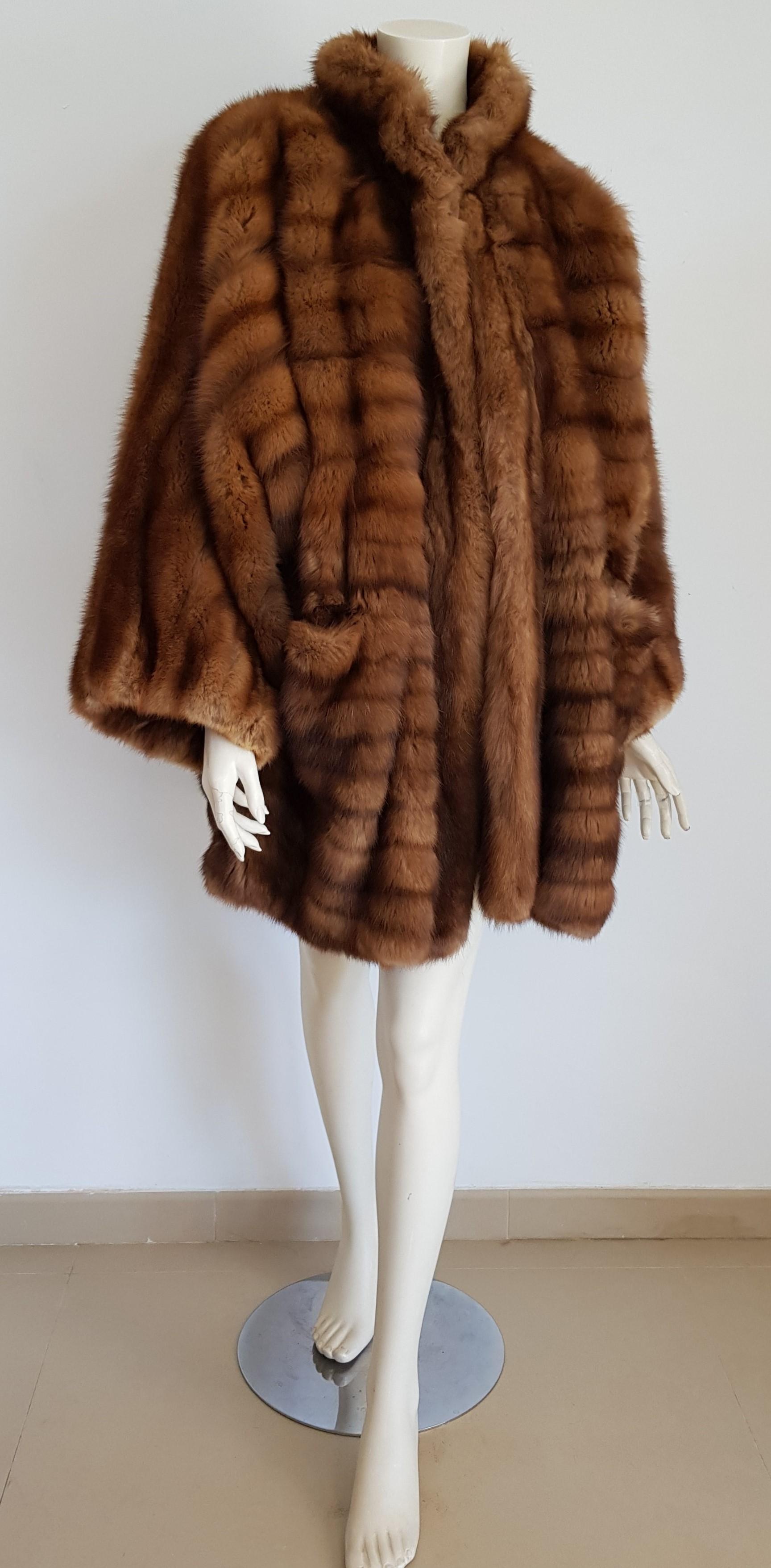 Gianfranco FERRÉ Haute Couture Wild Russian Barguzinsky Sable Fur Coat For Sale 1