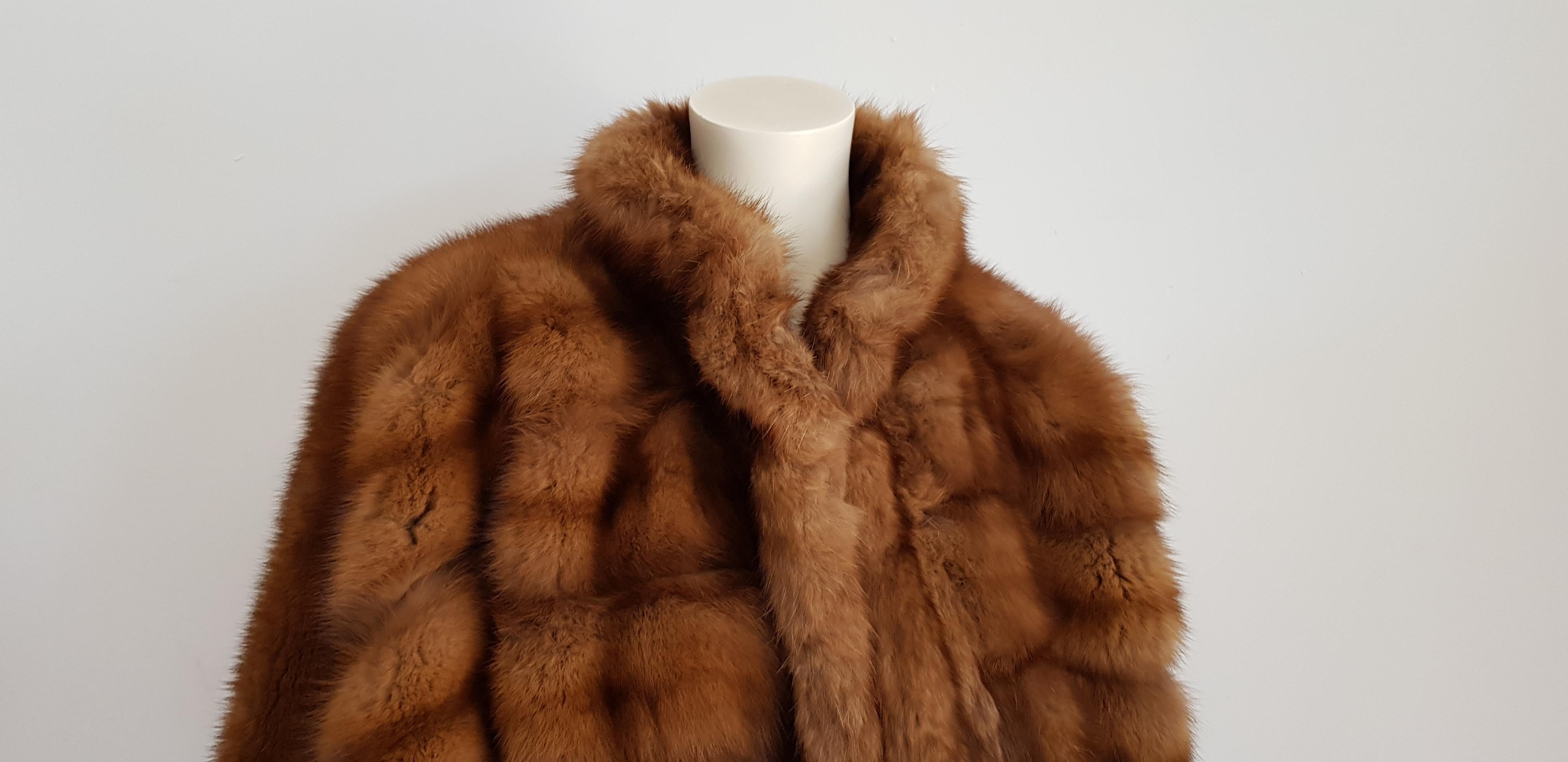 Gianfranco FERRÉ Haute Couture Wild Russian Barguzinsky Sable Fur Coat For Sale 2