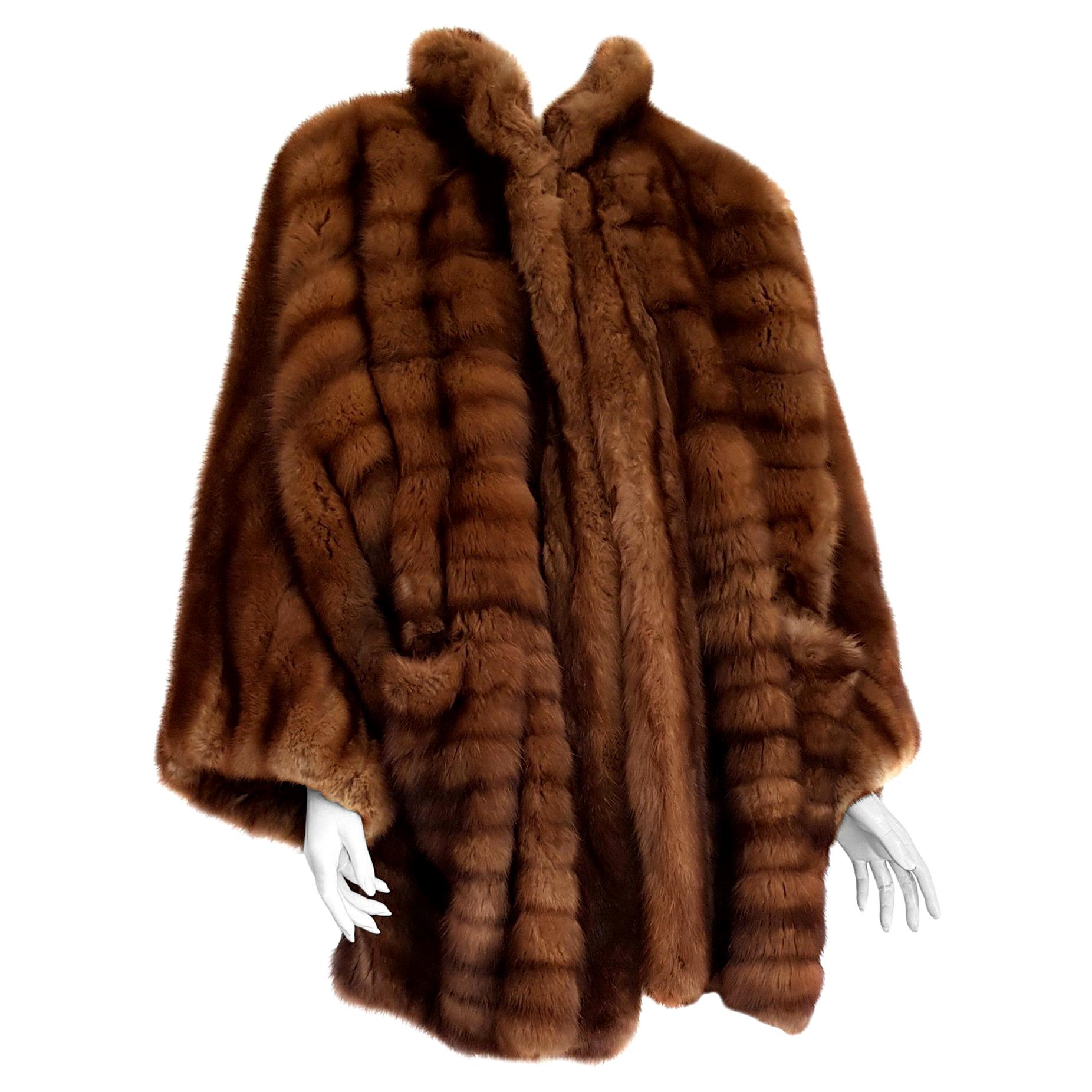 Gianfranco FERRÉ Haute Couture Wild Russian Barguzinsky Sable Fur Coat For Sale