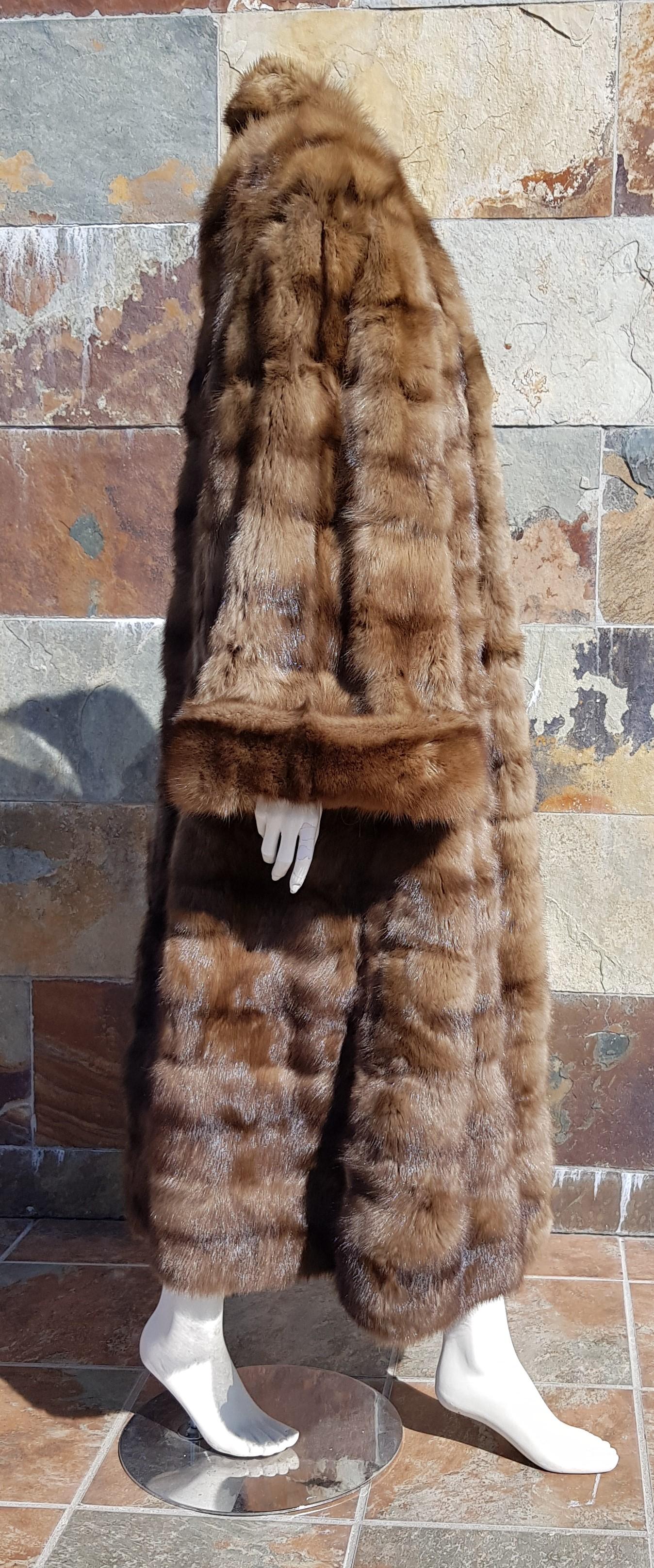 Gianfranco FERRÉ Haute Couture Wild Russian Whole Skins Barguzinsky Sable Fur For Sale 1
