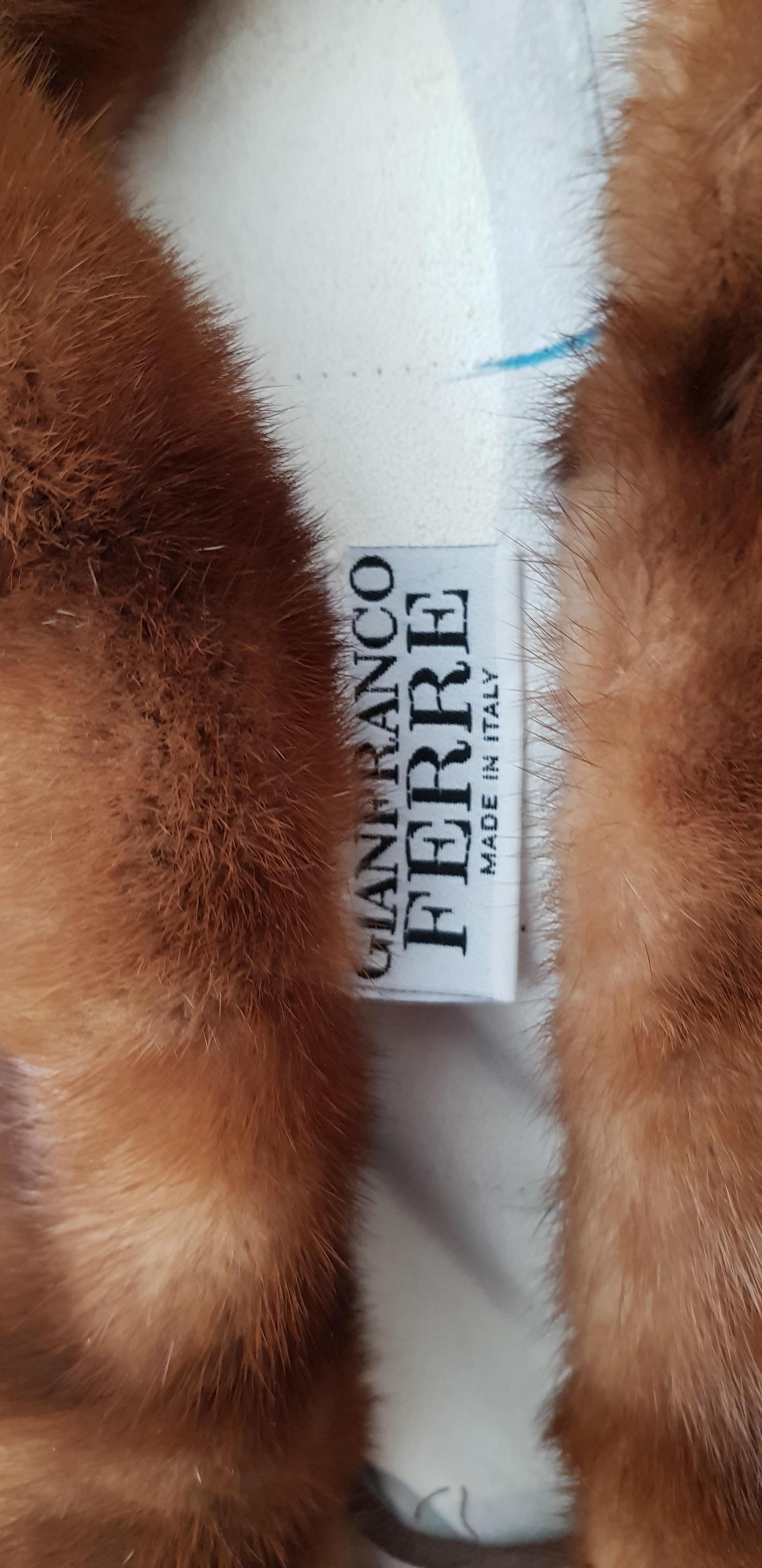 Gianfranco FERRE Haute Couture Wild Russian Whole Skins Mink Long Fur Coat For Sale 10