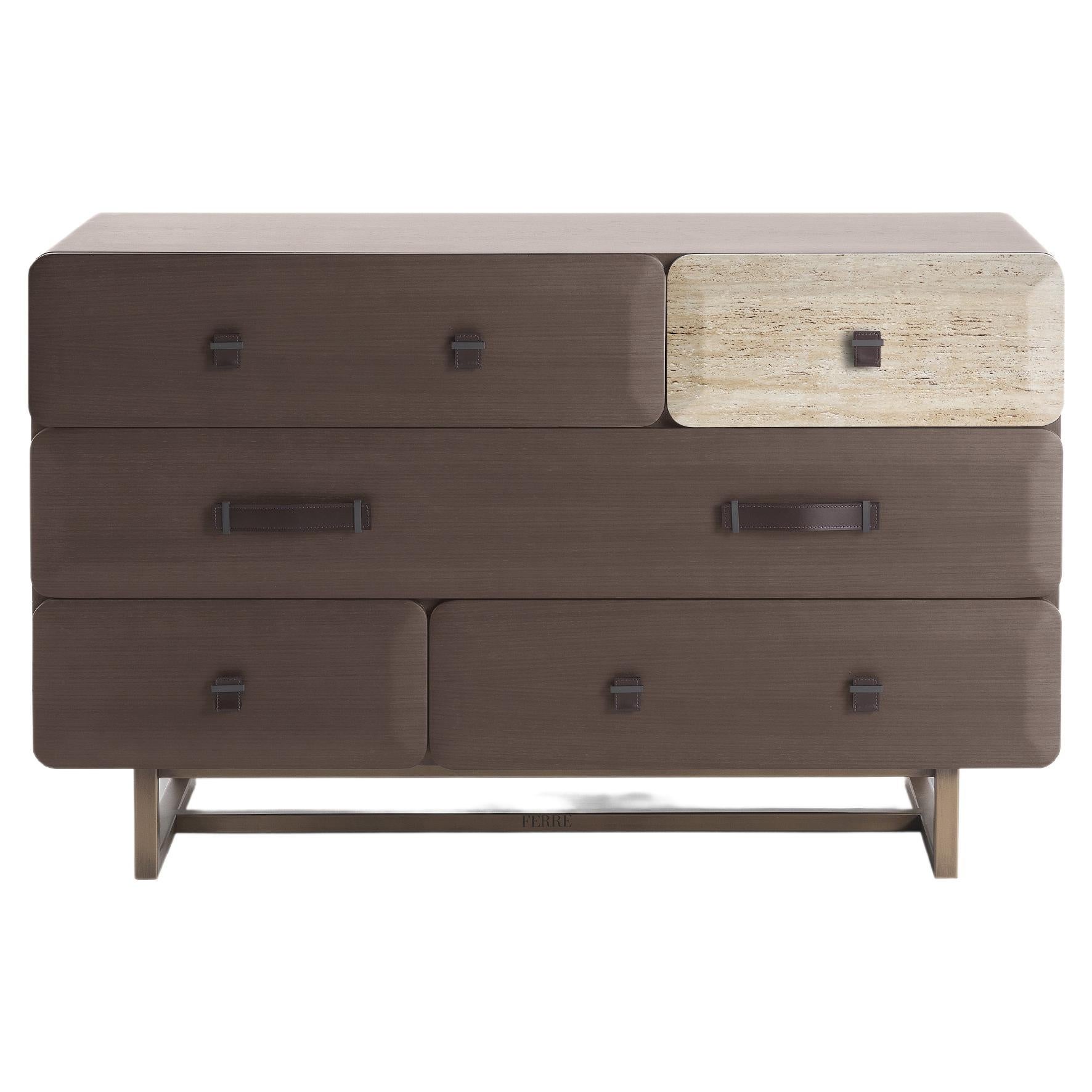 21st Century Five Points Chest in Wood by Gianfranco Ferré Home For Sale