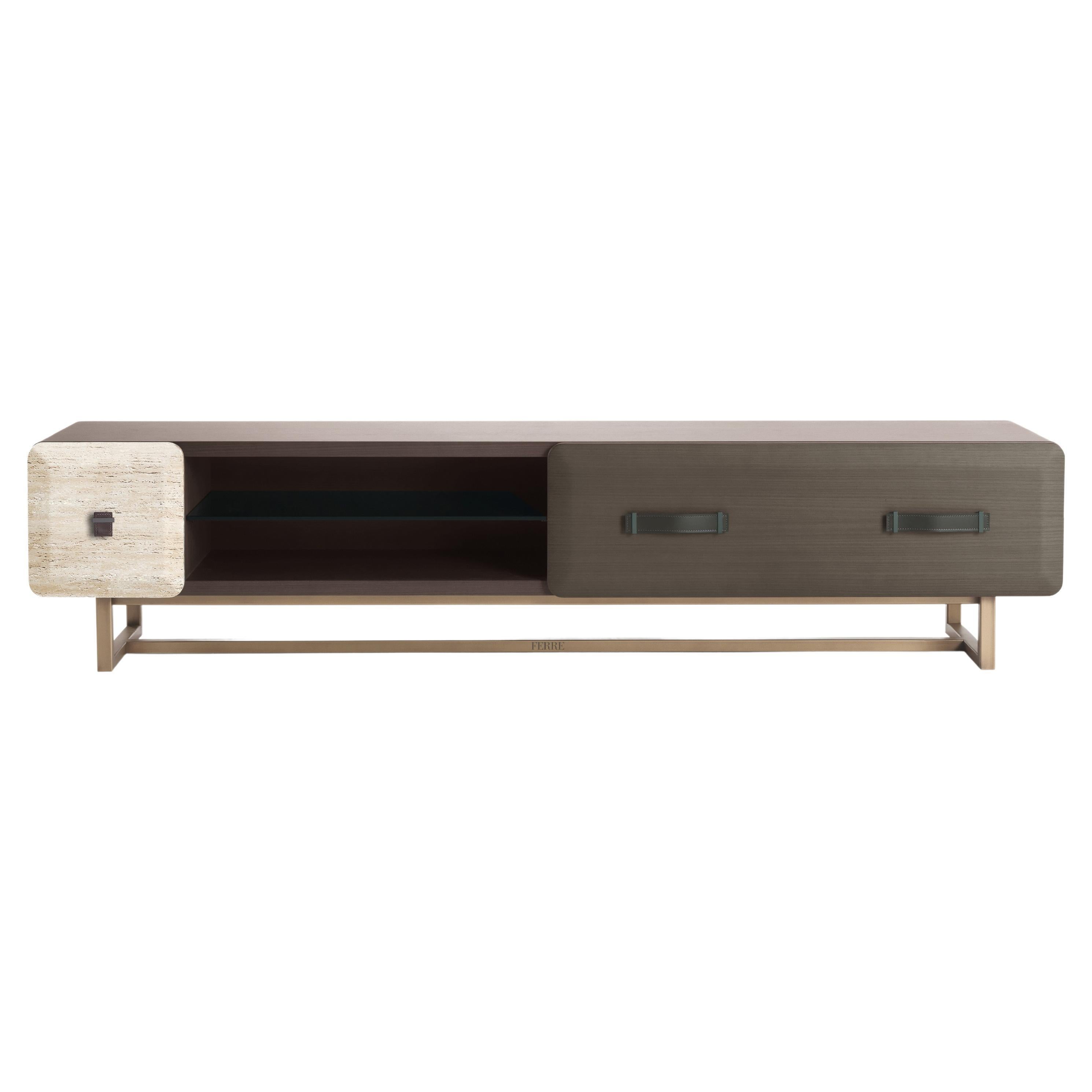 21st Century Five Points TV Holder in Tay Wood by Gianfranco Ferré Home