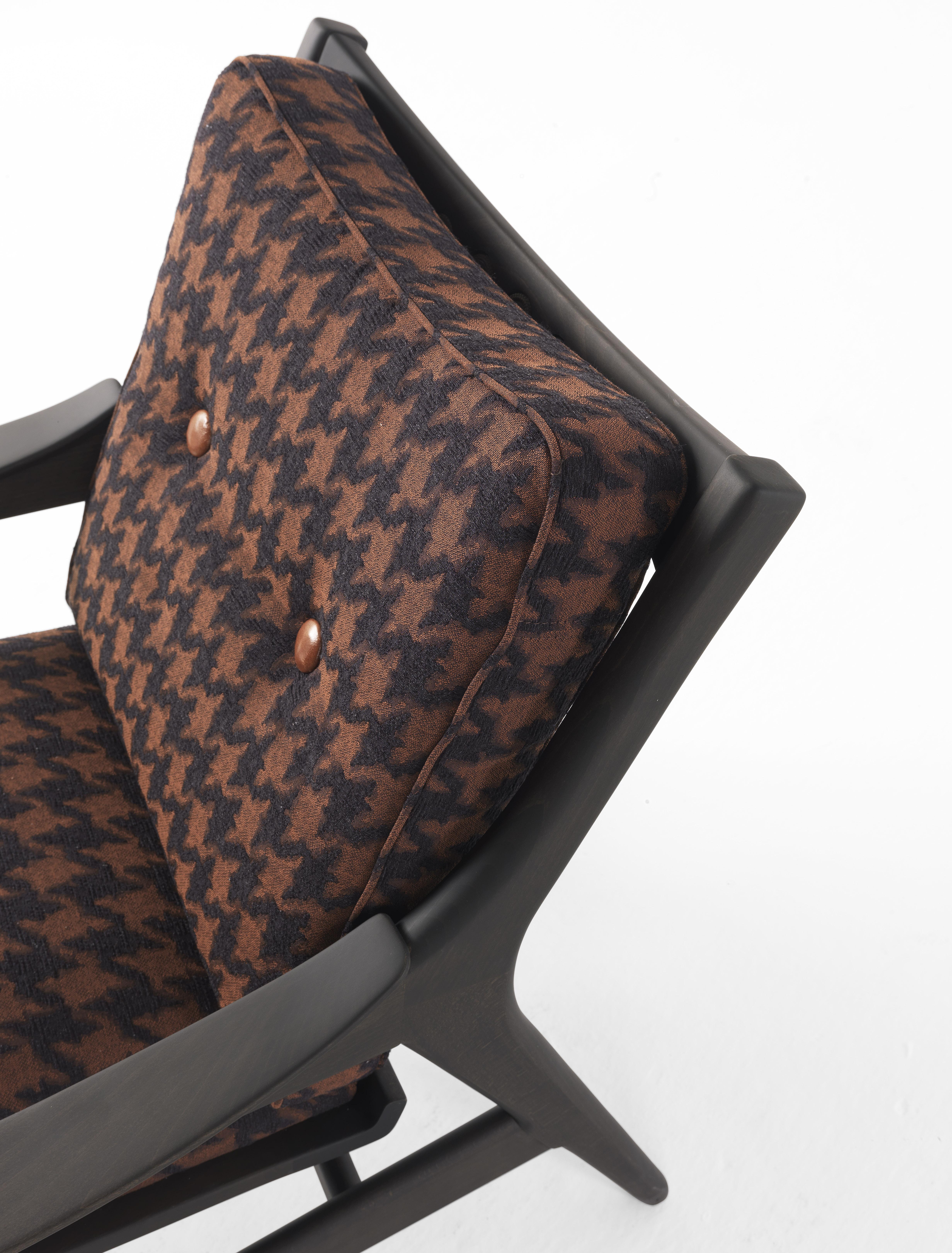 Sillón Franklin Siglo XXI en tela Pied-de-Poule by Gianfranco Ferré Home Moderno en venta