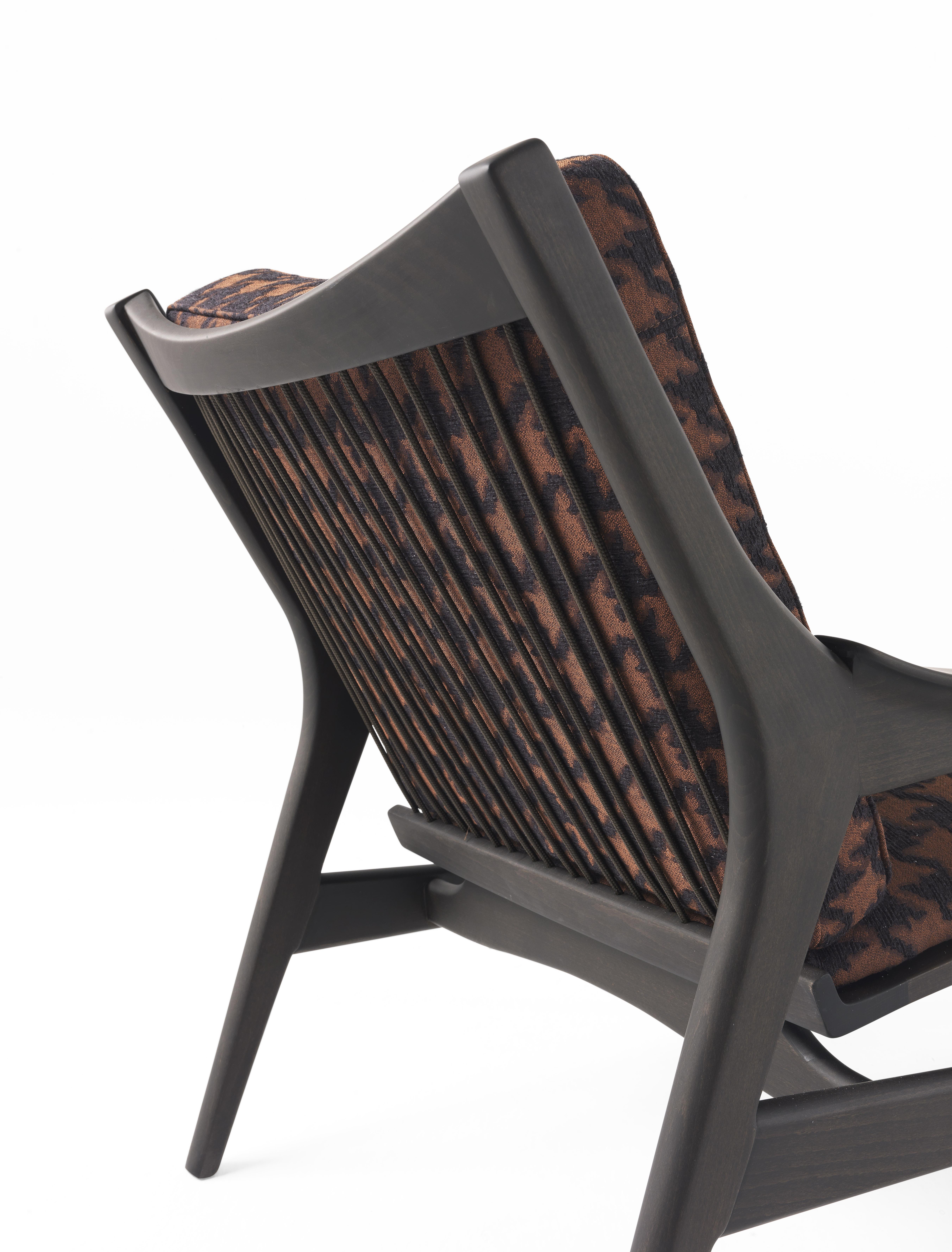 Modern 21st Century Franklin Armchair in Pied-de-Poule Fabric by Gianfranco Ferré Home For Sale