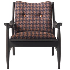 21st Century Franklin Armchair in Pied-de-Poule Fabric by Gianfranco Ferré Home