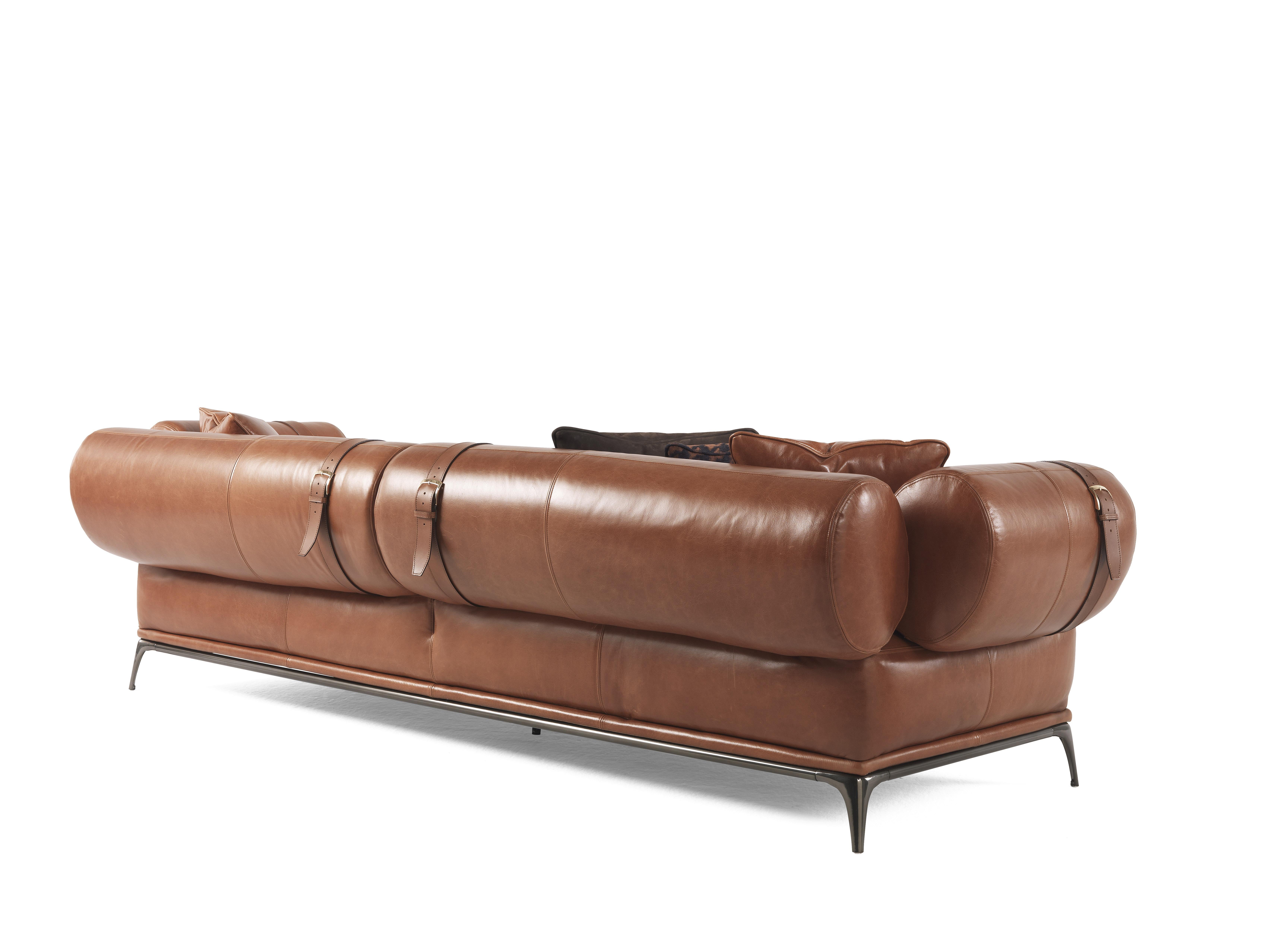 Sofá Phoenix Siglo XXI en piel by Gianfranco Ferré Home Italiano en venta