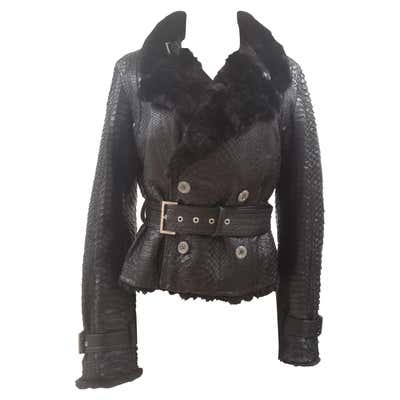 Vintage GIANFRANCO FERRE Men's perforated suede and leather jacket at ...