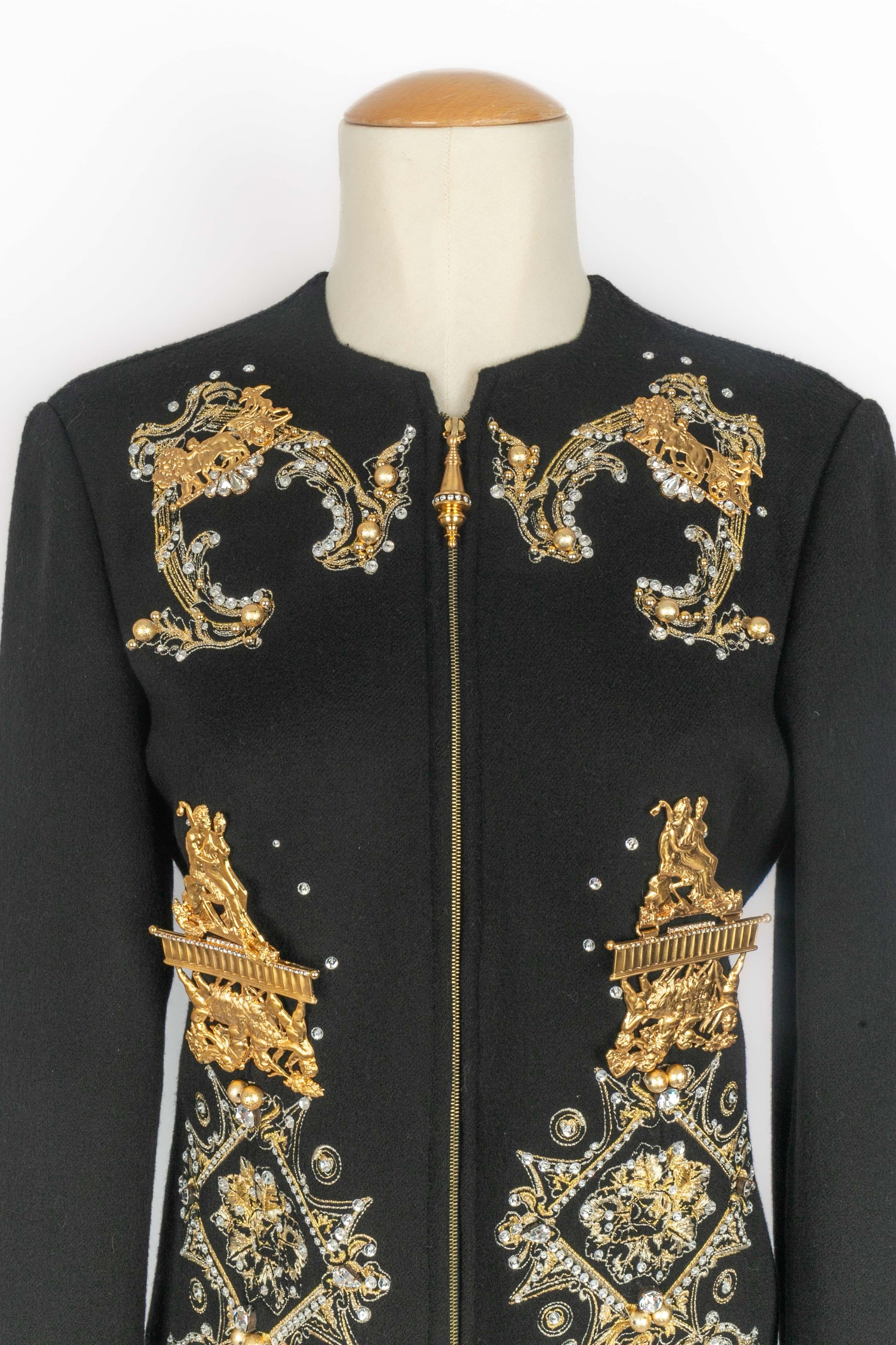 Gianfranco Ferré Jacke 1990er Jahre (Schwarz) im Angebot