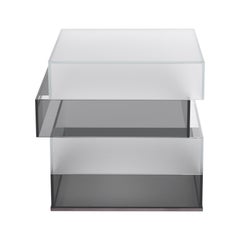 21st Century Jenga Side Table in Smoky Glass by Gianfranco Ferré Home