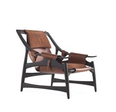 Fauteuil Kalamaja du XXIe siècle en cuir par Gianfranco Ferré Home