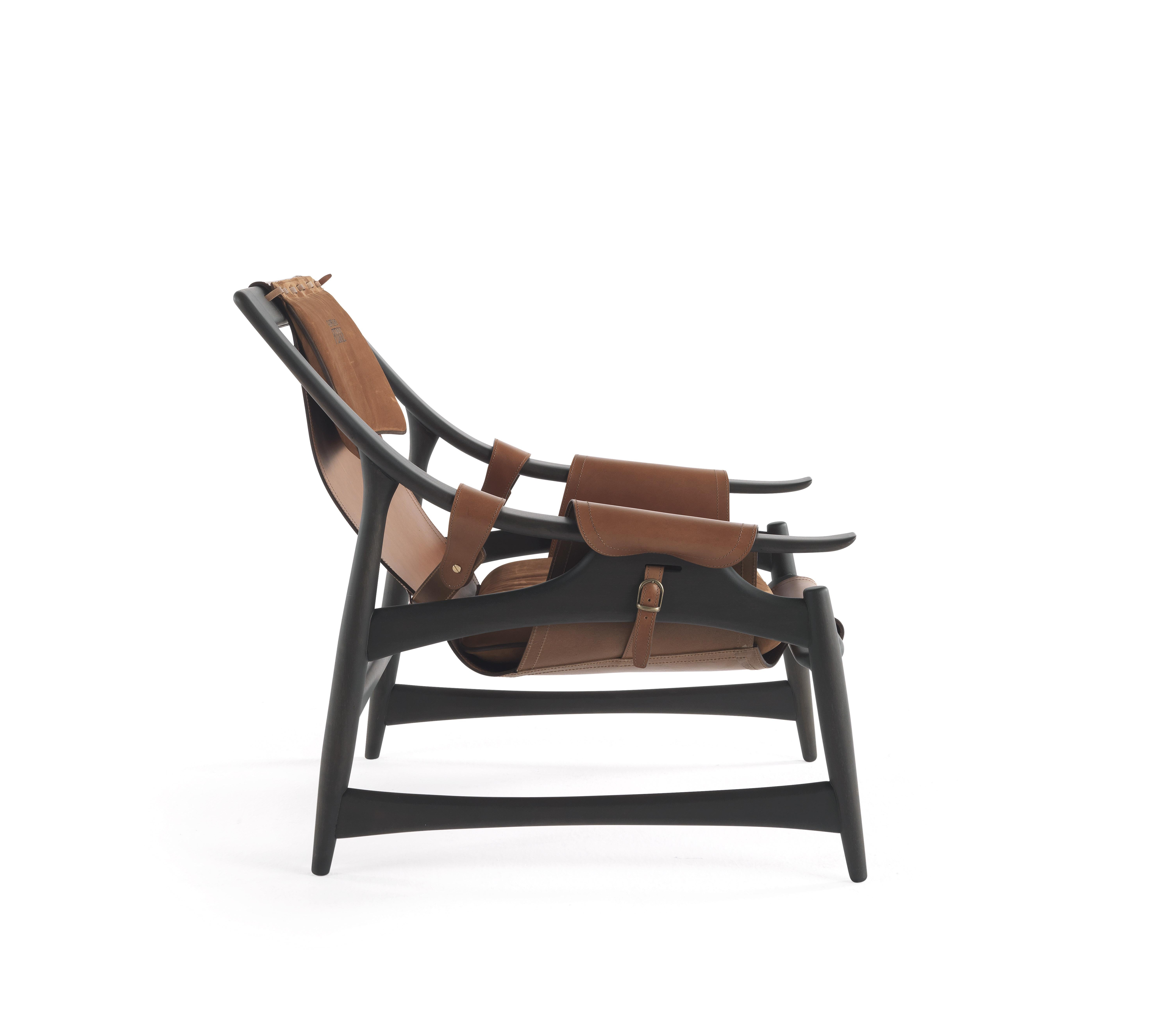 Modern 21st Century Kalamaja Armchair in Leather by Gianfranco Ferré Home For Sale